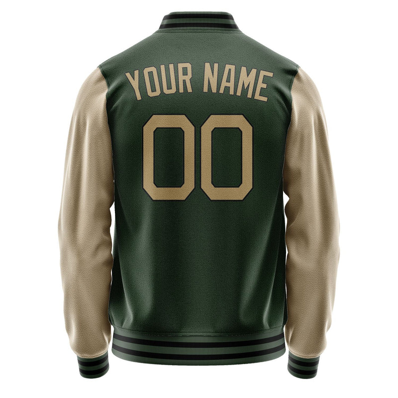 Maßgeschneidertes Tannengrün Hellkhaki Jacke JA0606250617B21725