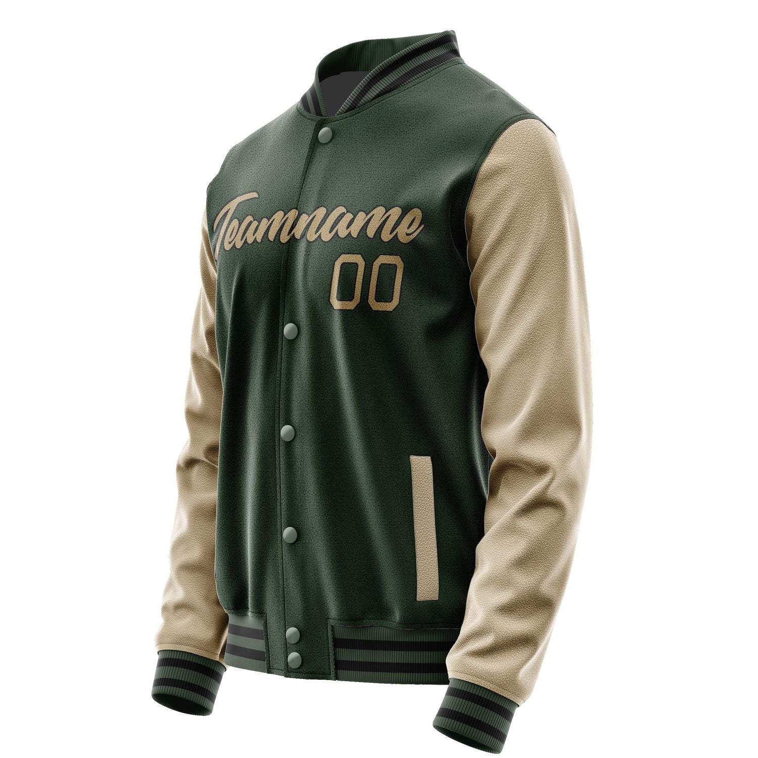 Maßgeschneidertes Tannengrün Hellkhaki Jacke JA0606250617B21725