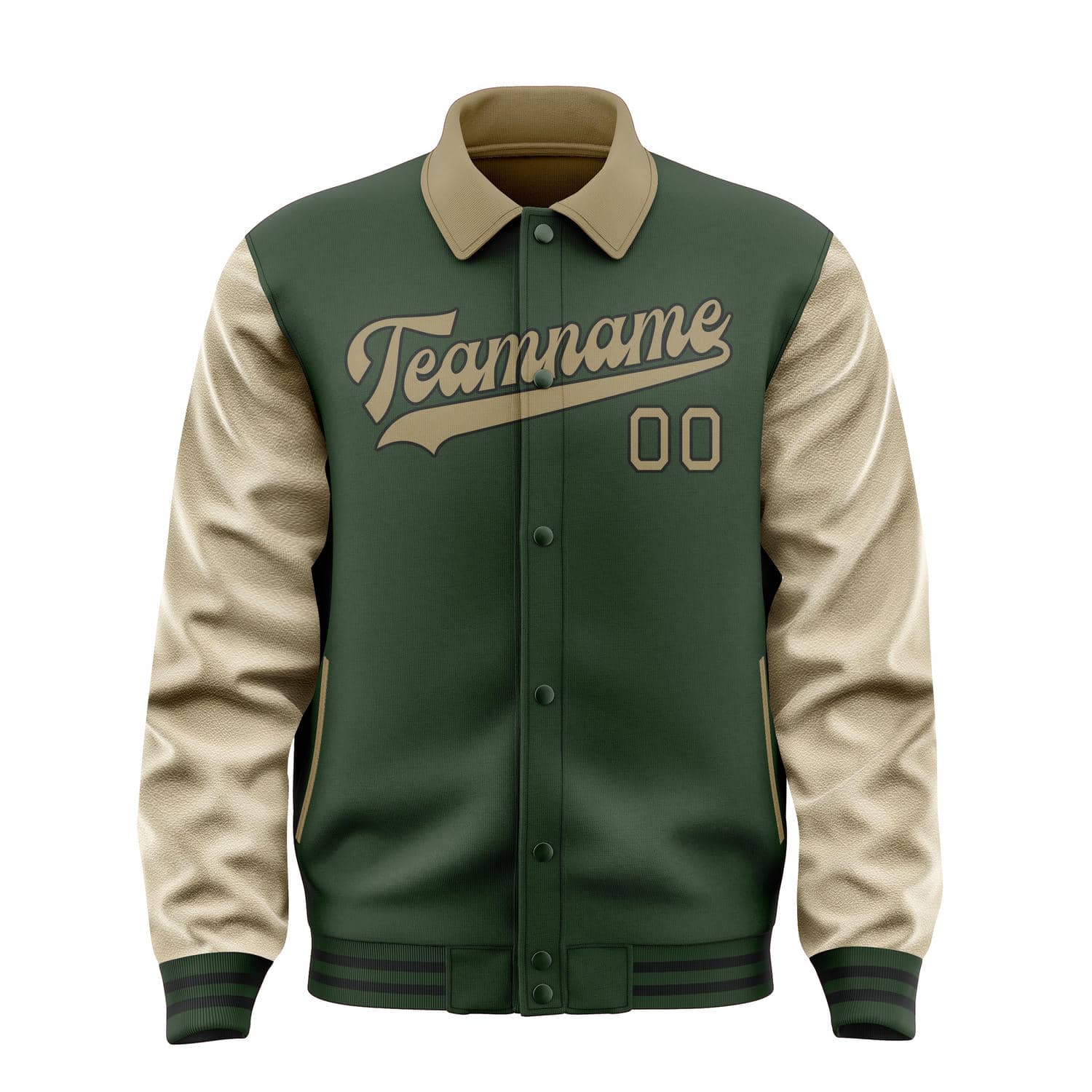 Maßgeschneidertes Tannengrün Hellkhaki Jacke