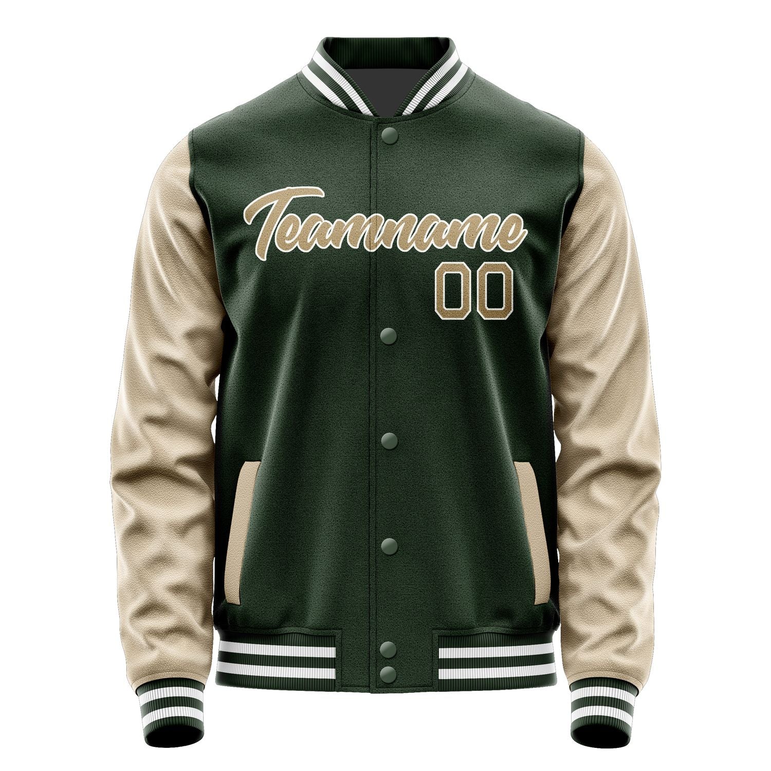 Maßgeschneidertes Tannengrün Hellkhaki Jacke JA0606250618B21825