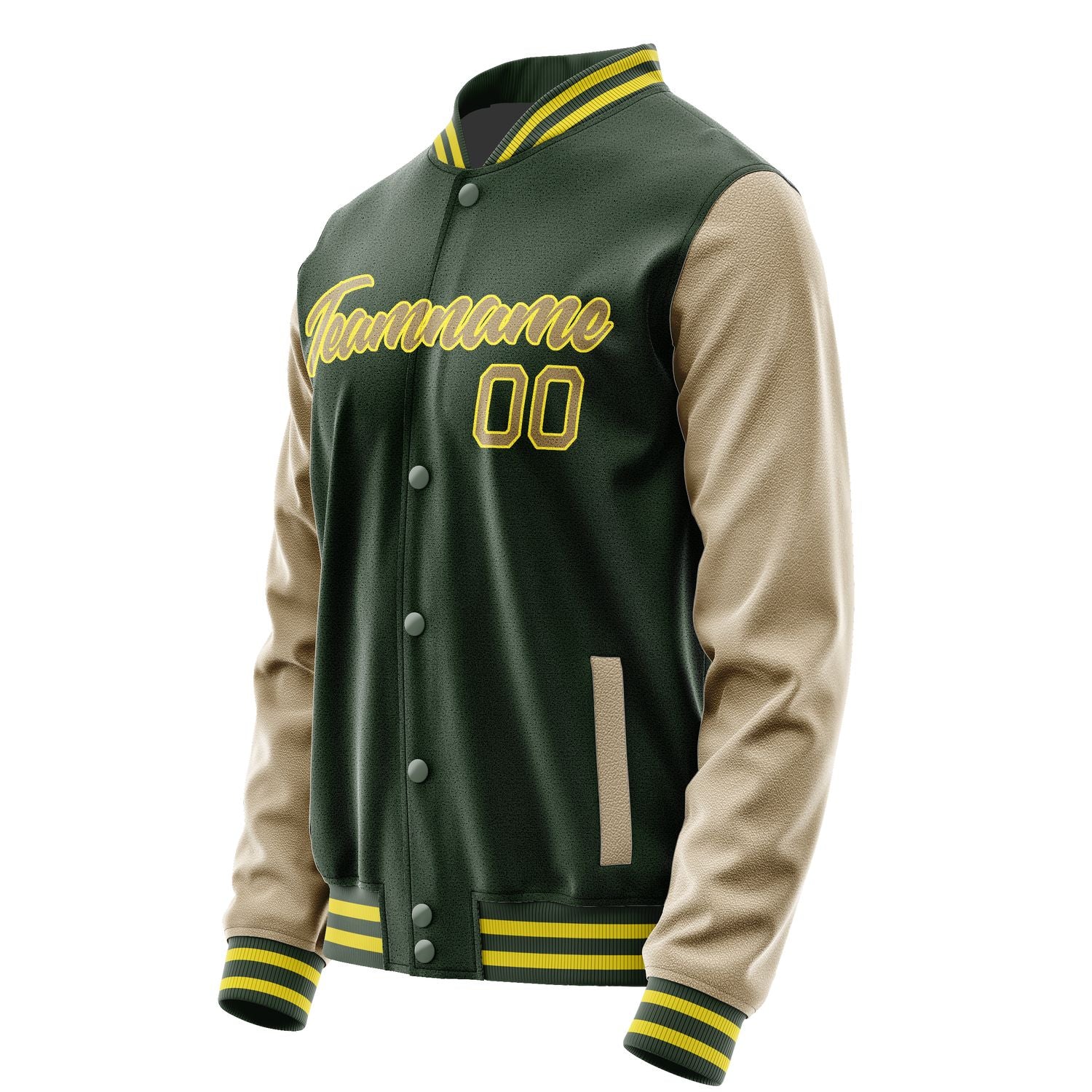 Maßgeschneidertes Tannengrün Hellkhaki Jacke JA0606250626B22625