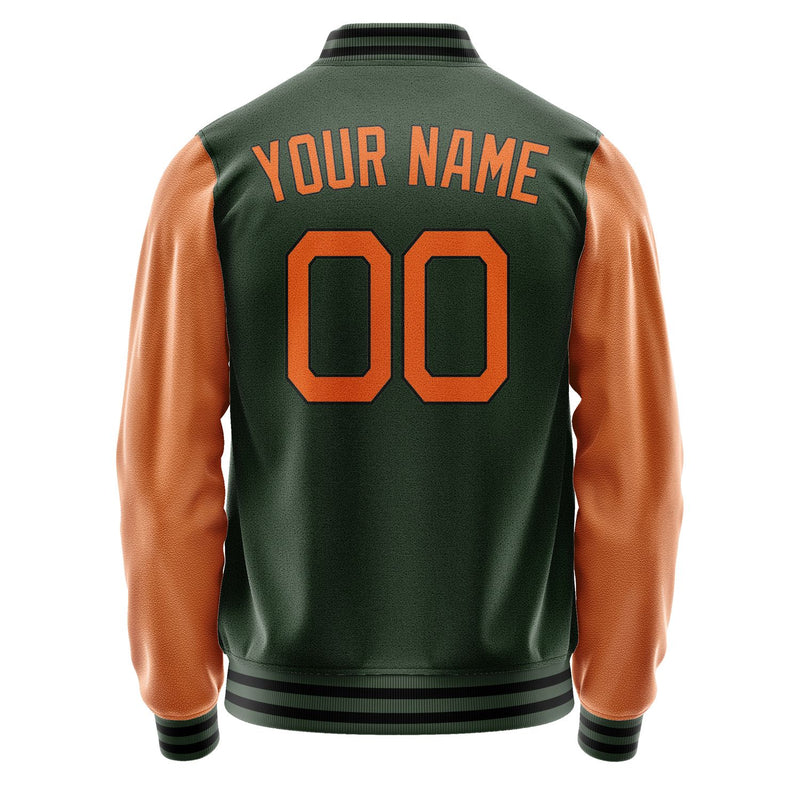 Maßgeschneidertes Tannengrün Orange Jacke JA0606280617B21728