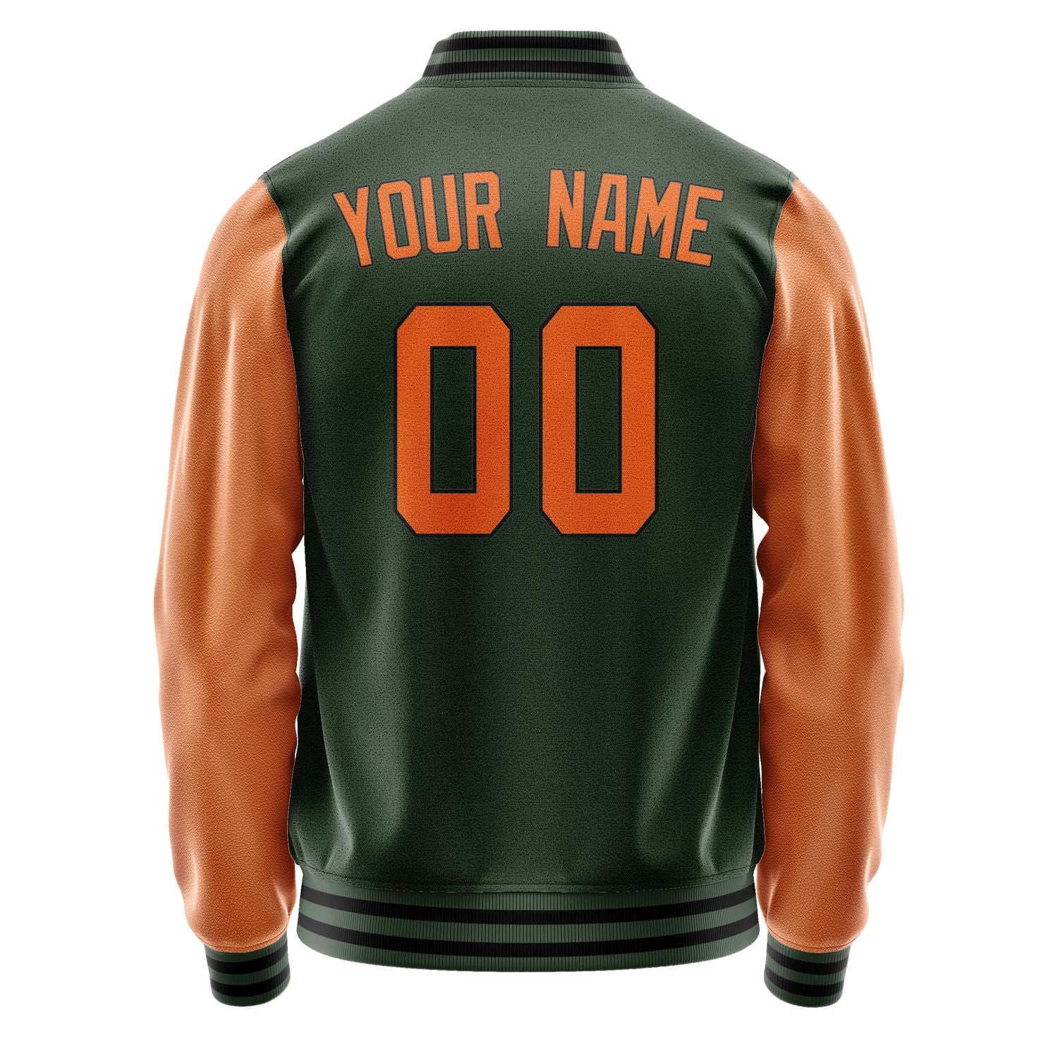 Maßgeschneidertes Tannengrün Orange Jacke JA0606280617B31728