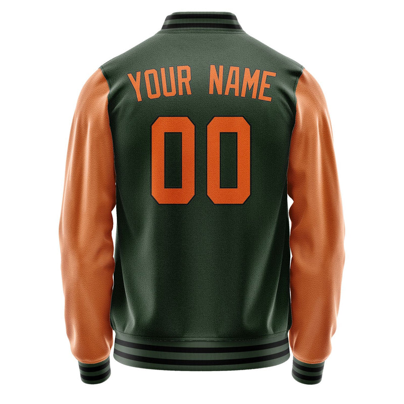 Maßgeschneidertes Tannengrün Orange Jacke JA0606280617B31728