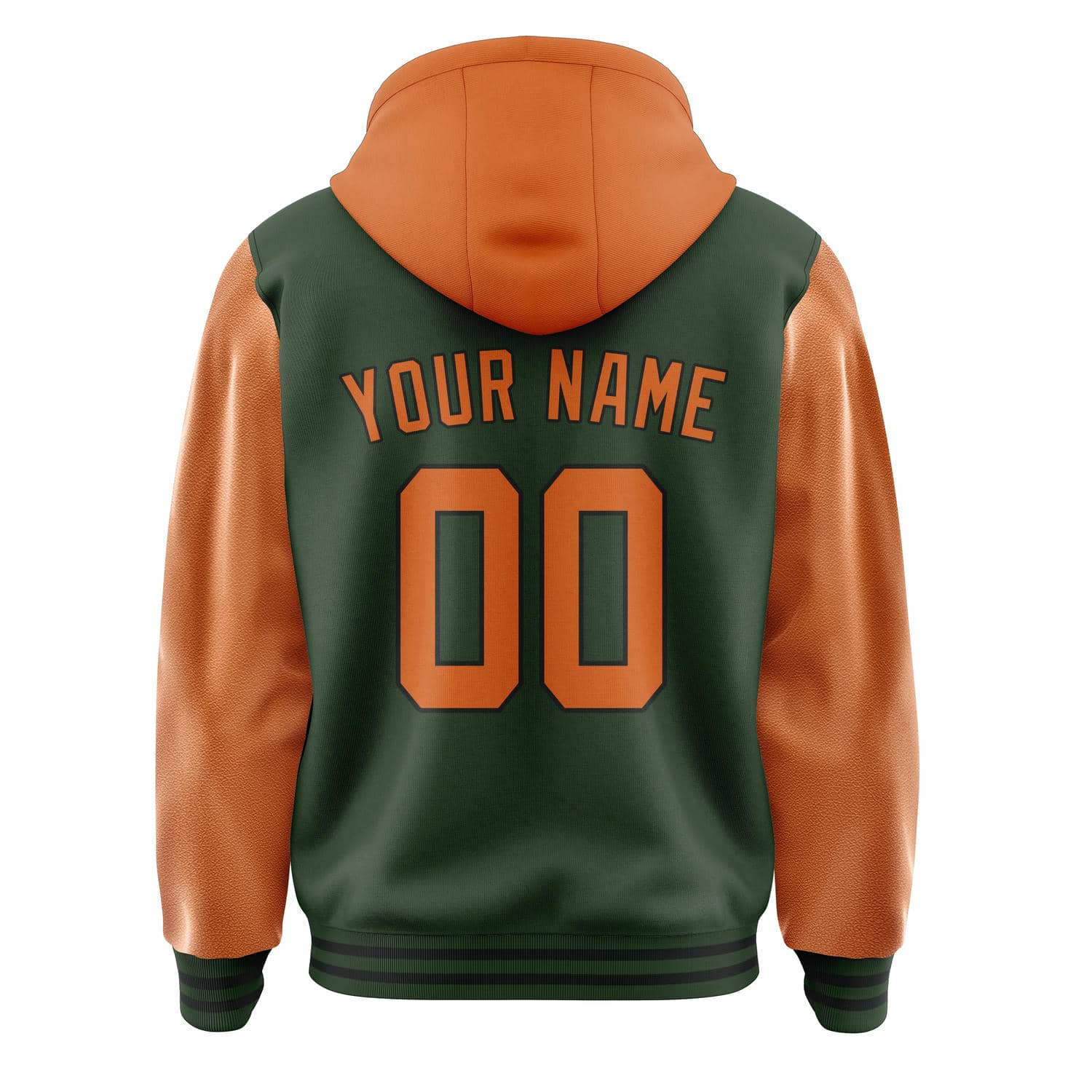 Maßgeschneidertes Tannengrün Orange Jacke