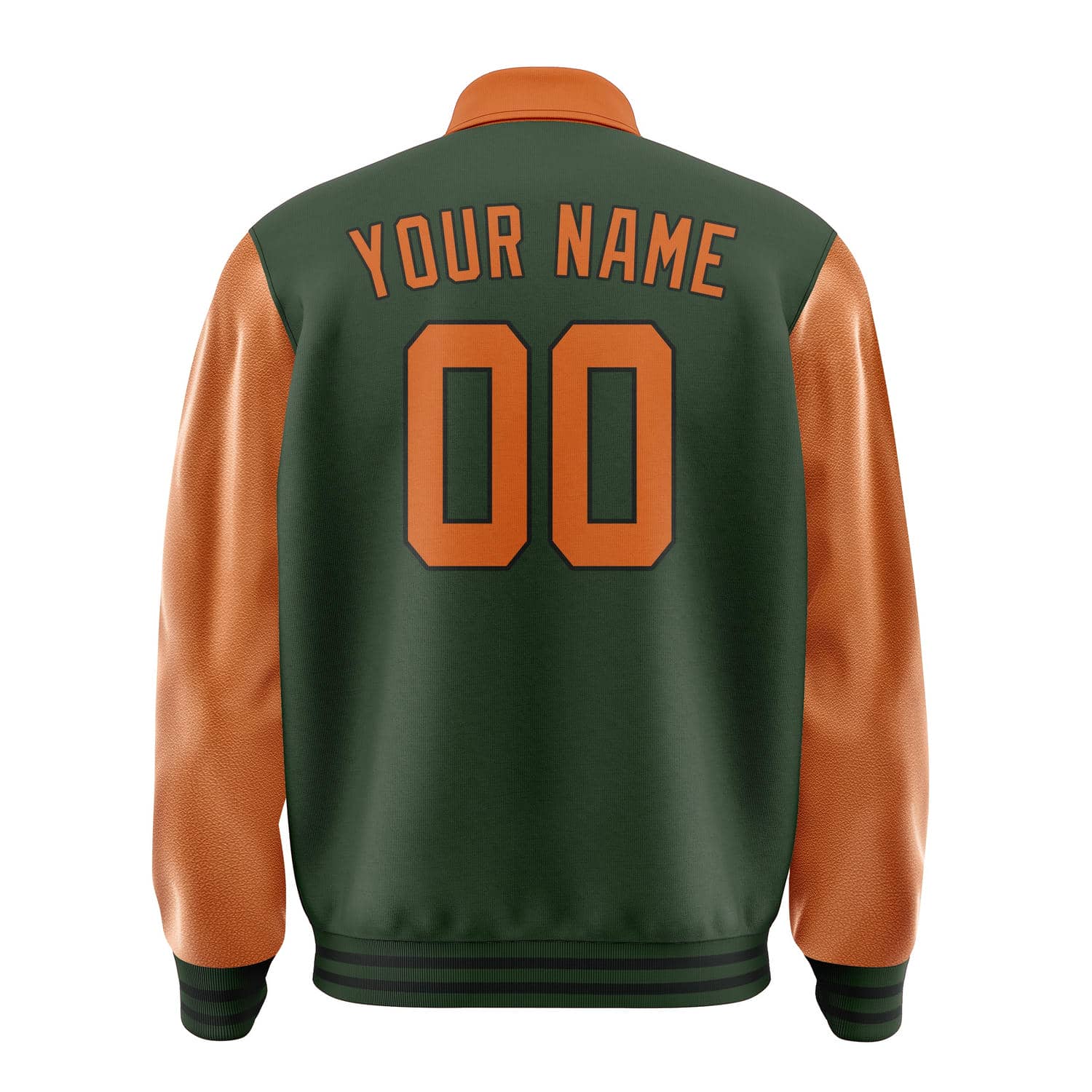 Maßgeschneidertes Tannengrün Orange Jacke