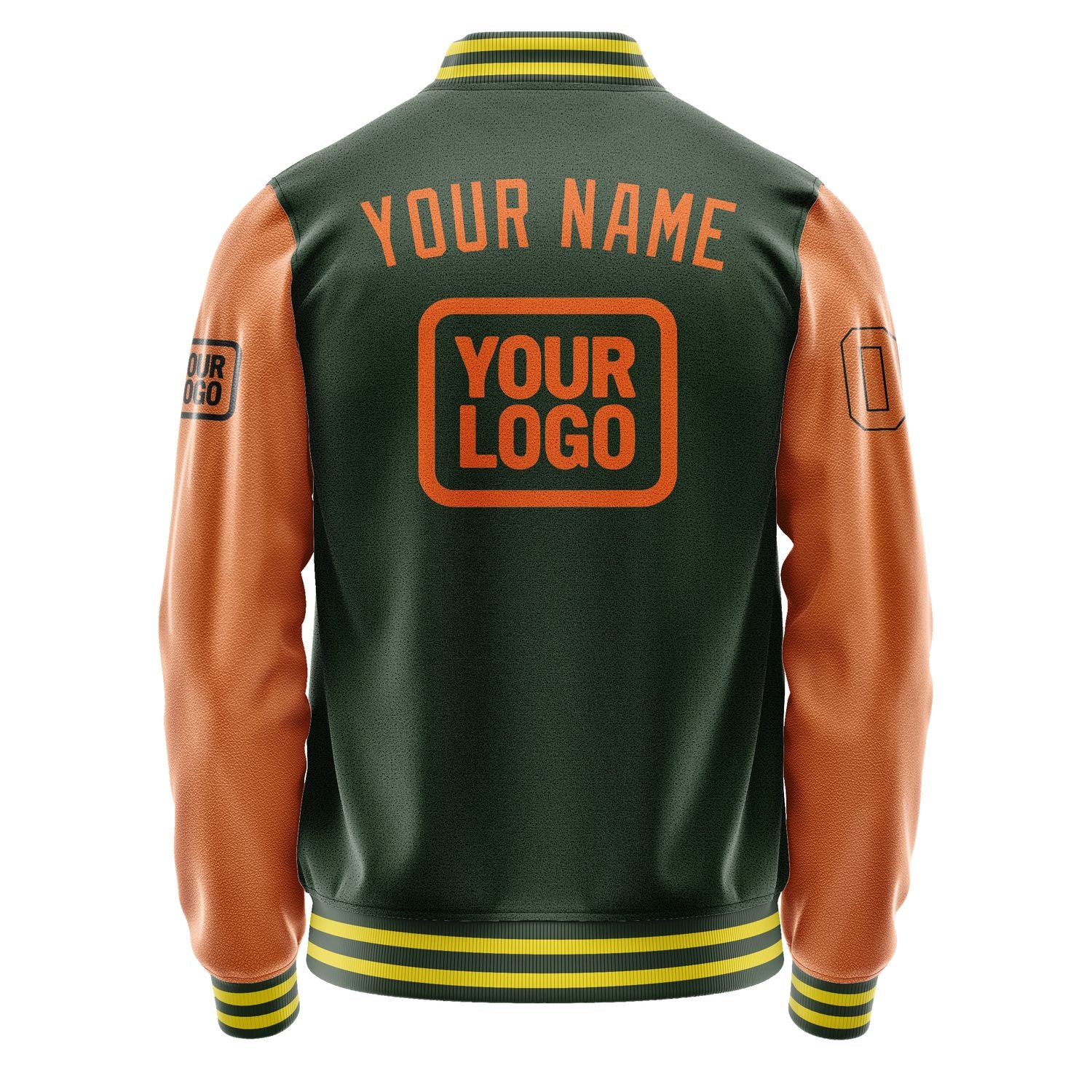 Maßgeschneidertes Tannengrün Orange Jacke JA060628062617282817