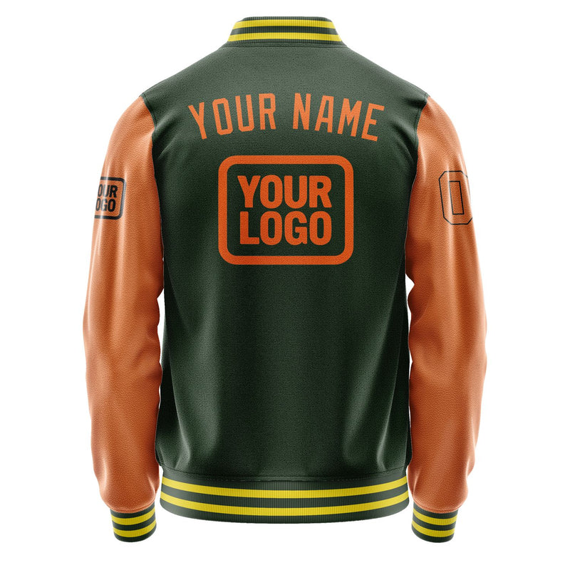 Maßgeschneidertes Tannengrün Orange Jacke JA060628062617282817
