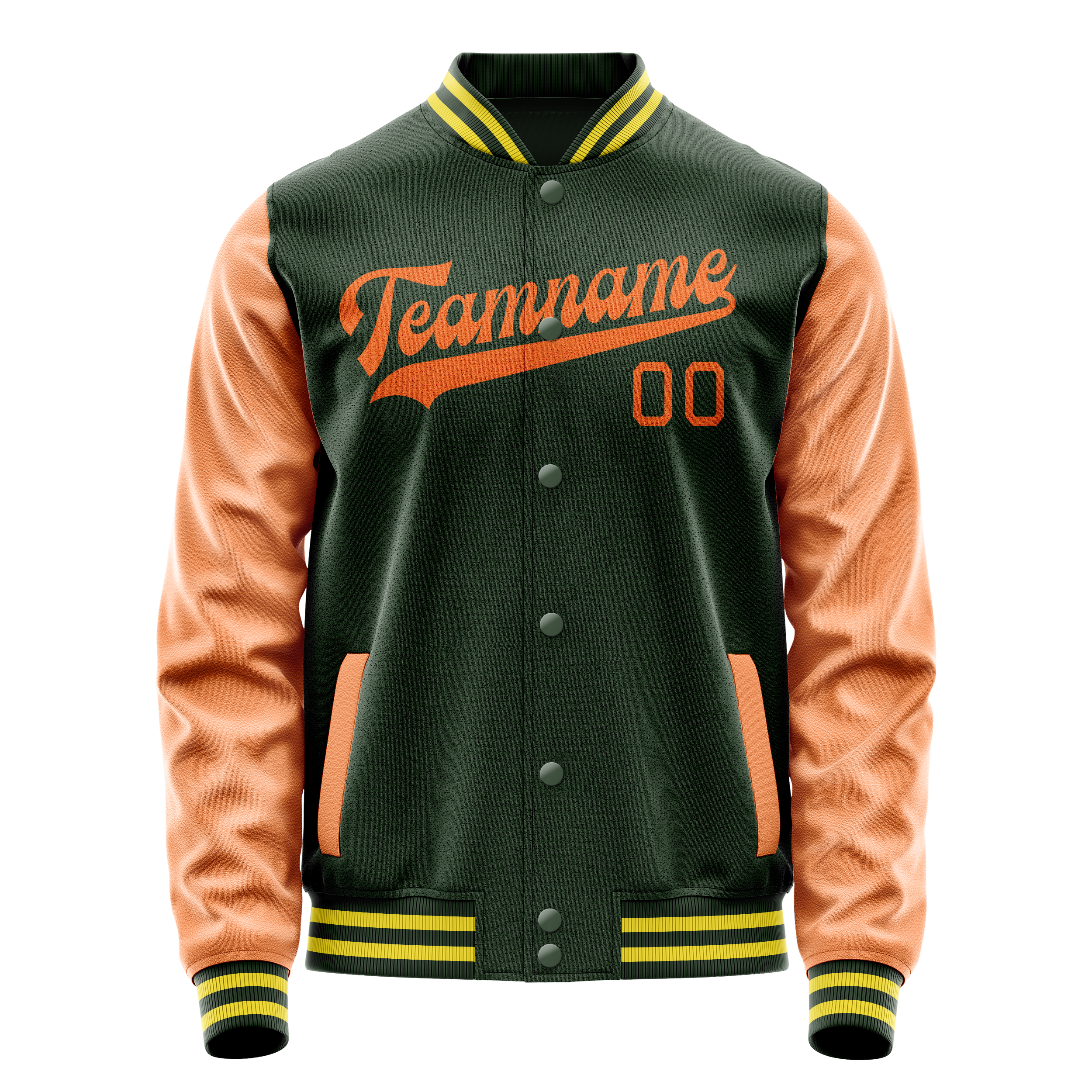 Maßgeschneidertes Grün Orange Jacke