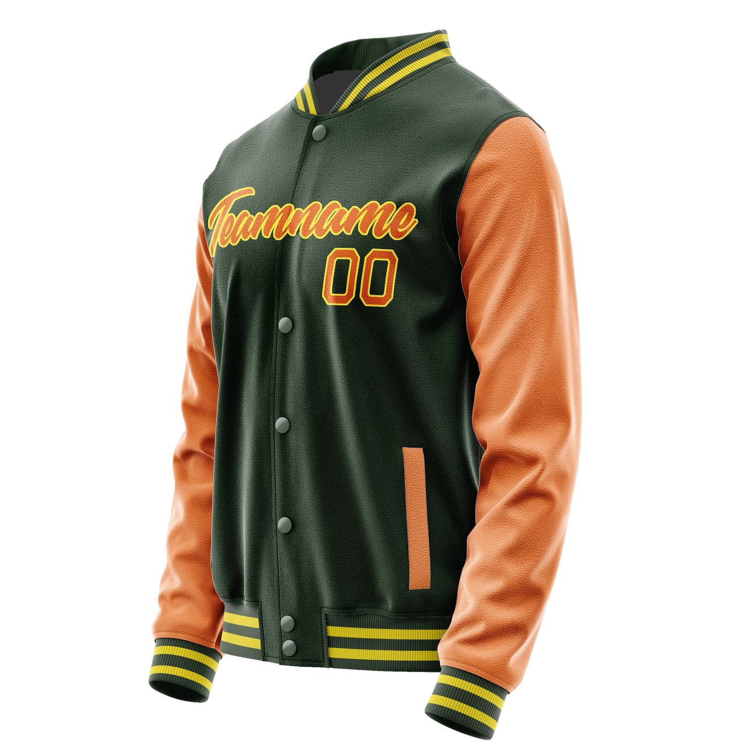 Maßgeschneidertes Tannengrün Orange Jacke JA0606280626B22628