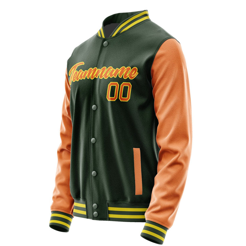 Maßgeschneidertes Tannengrün Orange Jacke JA0606280626B22628
