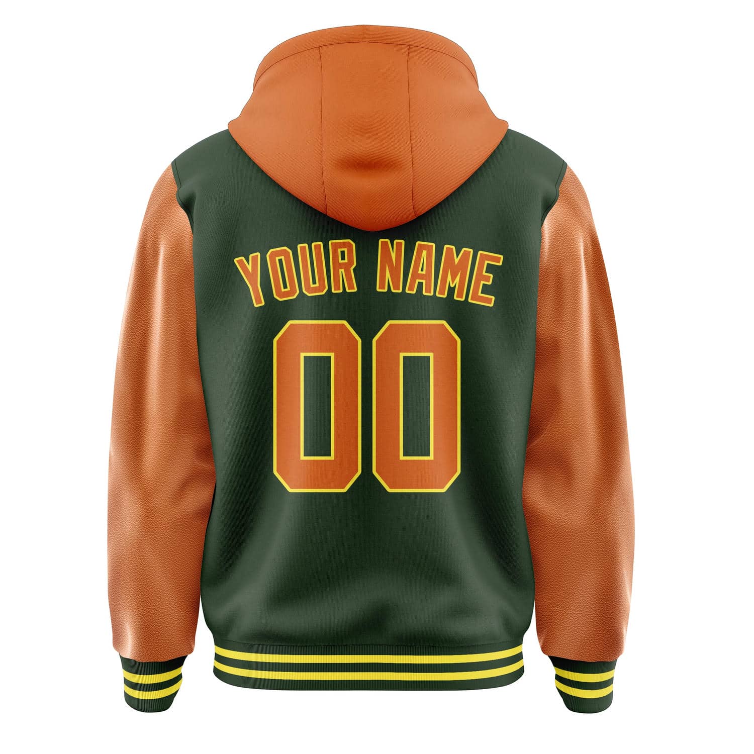 Maßgeschneidertes Tannengrün Orange Jacke
