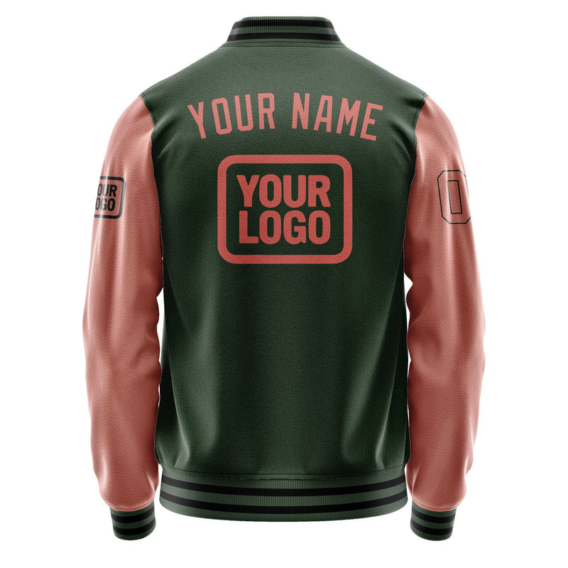 Maßgeschneidertes Tannengrün Kupferrose Jacke JA060629061717292917