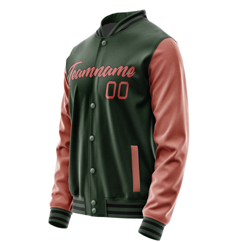 Maßgeschneidertes Tannengrün Kupferrose Jacke JA0606290617B21729