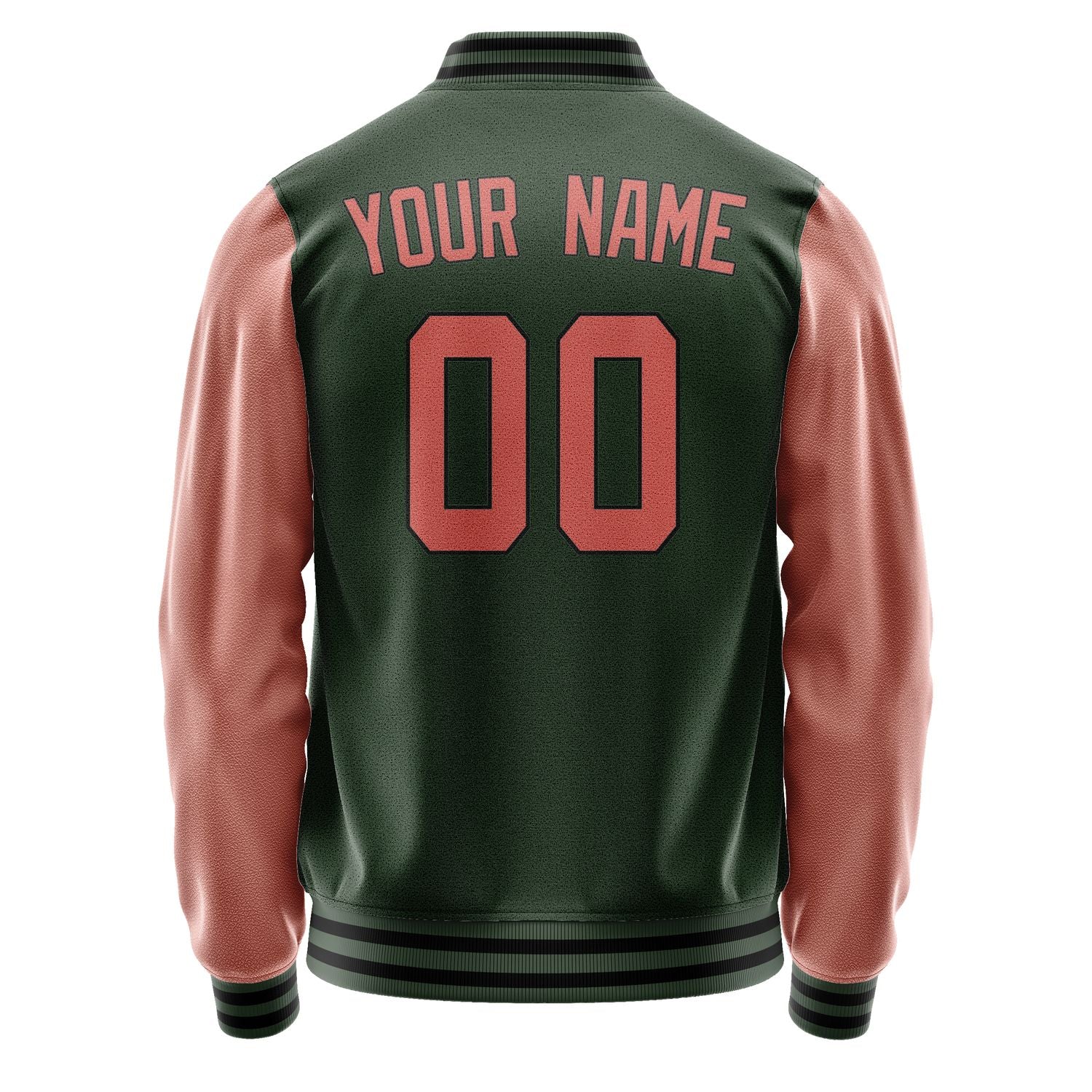 Maßgeschneidertes Tannengrün Kupferrose Jacke JA0606290617B31729