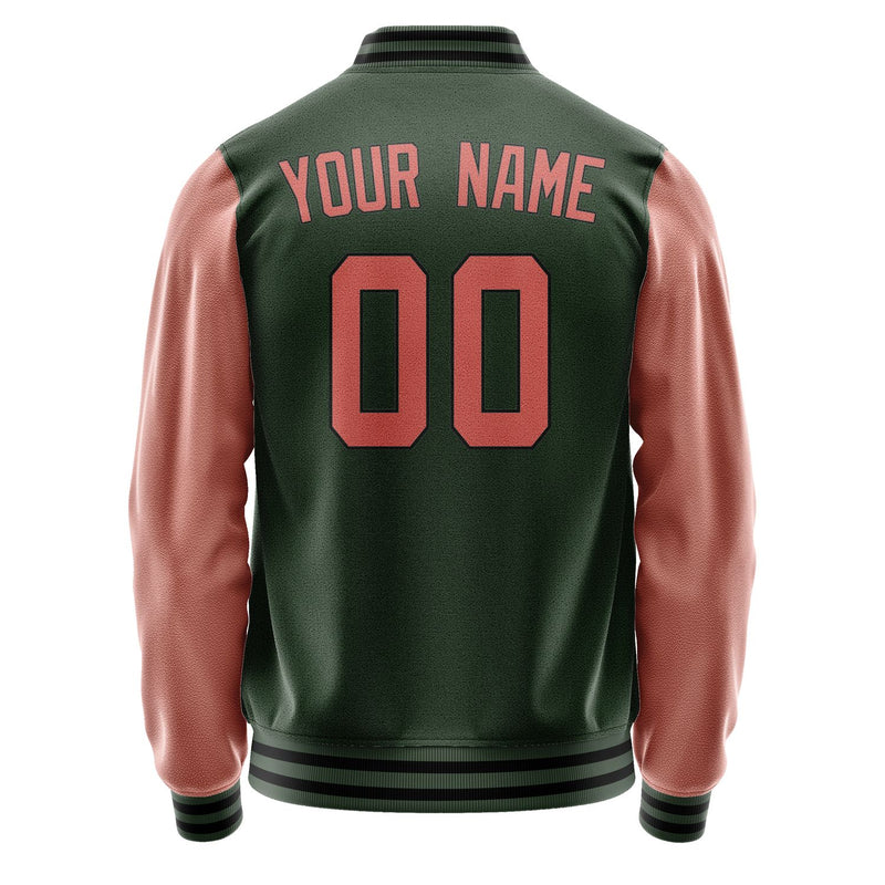 Maßgeschneidertes Tannengrün Kupferrose Jacke JA0606290617B31729