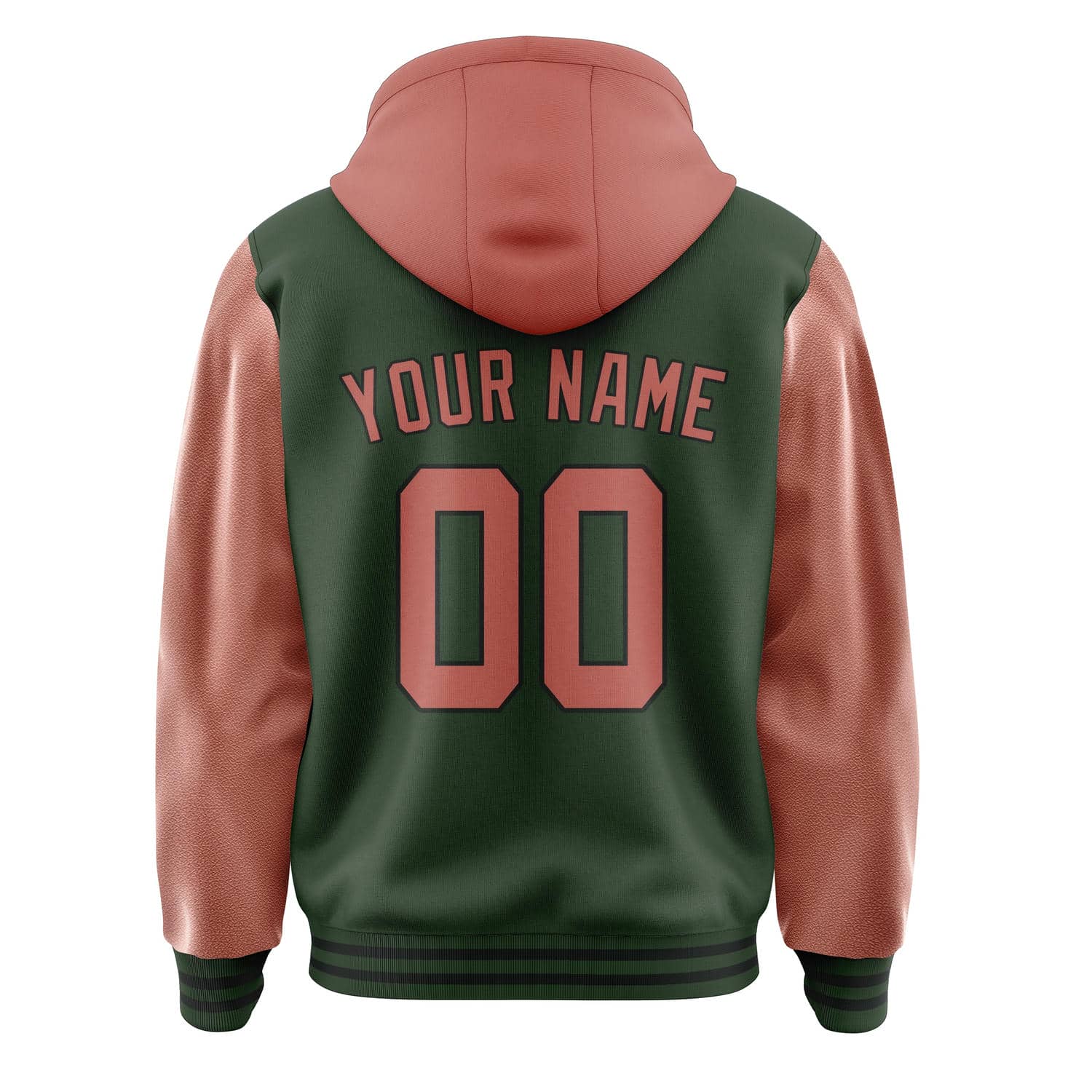 Maßgeschneidertes Tannengrün Kupferrose Jacke