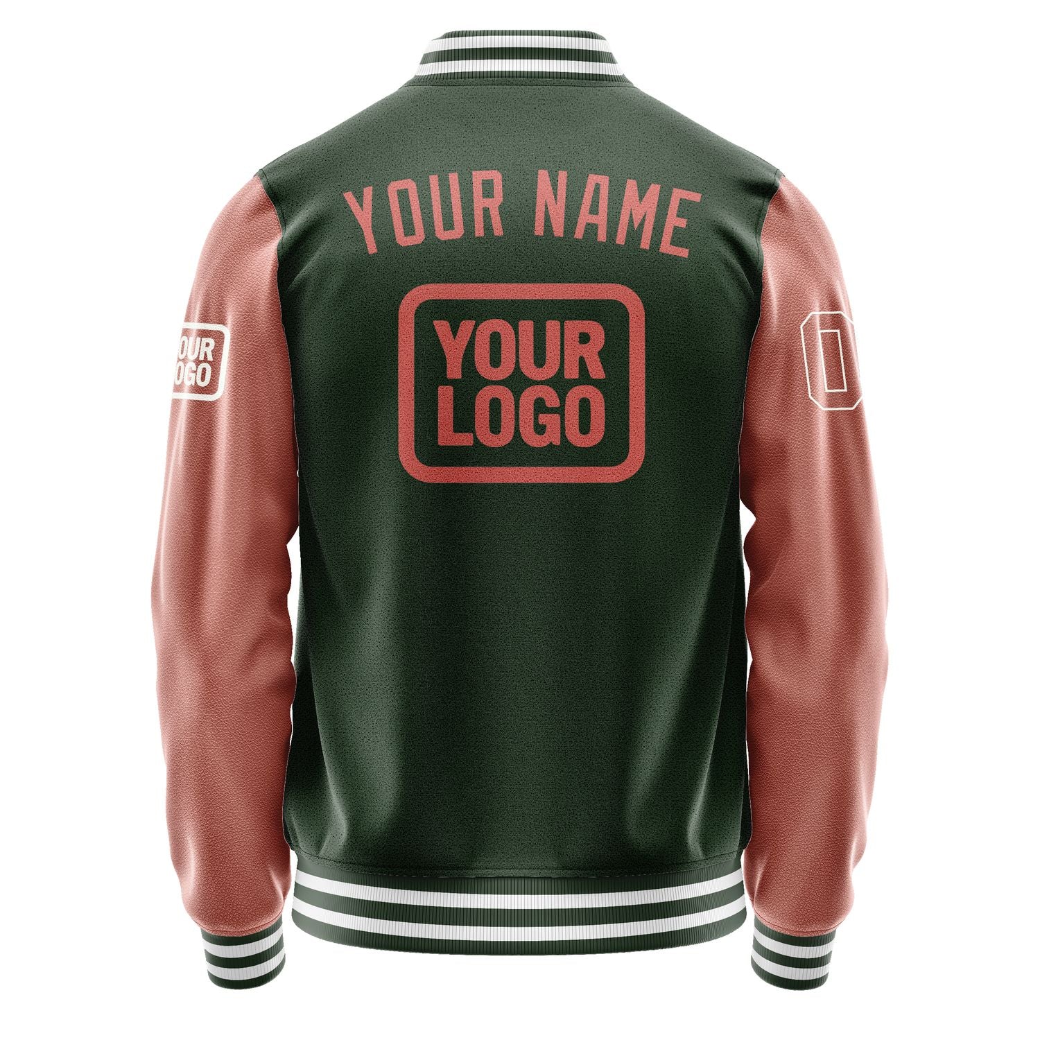 Maßgeschneidertes Tannengrün Kupferrose Jacke JA060629061818292918