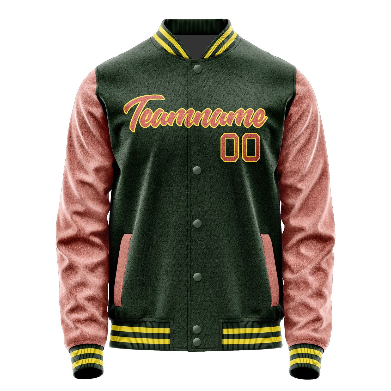 Maßgeschneidertes Tannengrün Kupferrose Jacke JA0606290626B22629