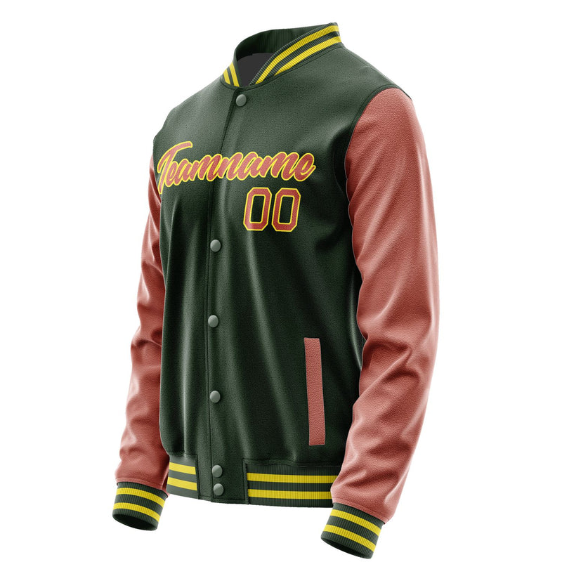 Maßgeschneidertes Tannengrün Kupferrose Jacke JA0606290626B22629