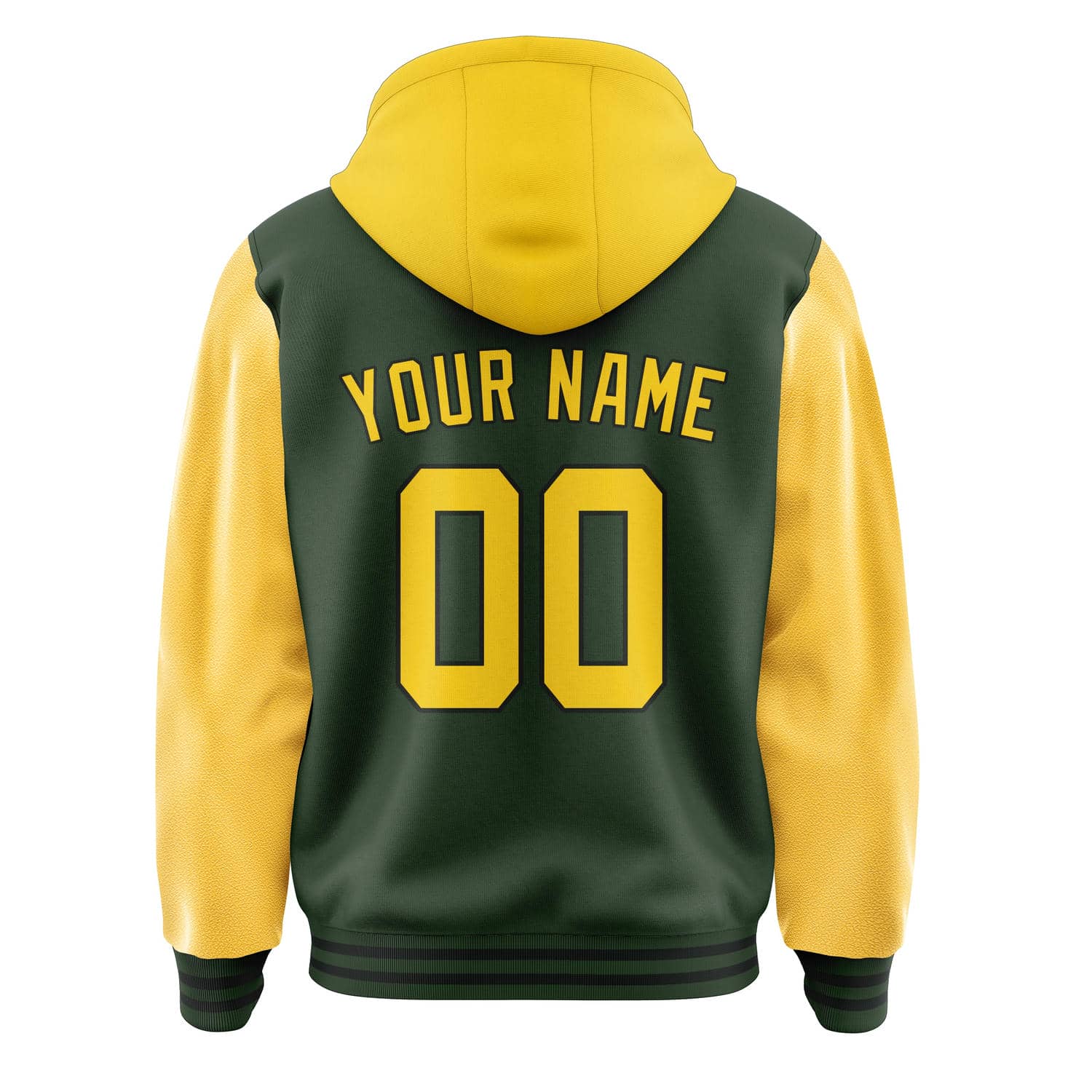 Maßgeschneidertes Tannengrün Gold Jacke