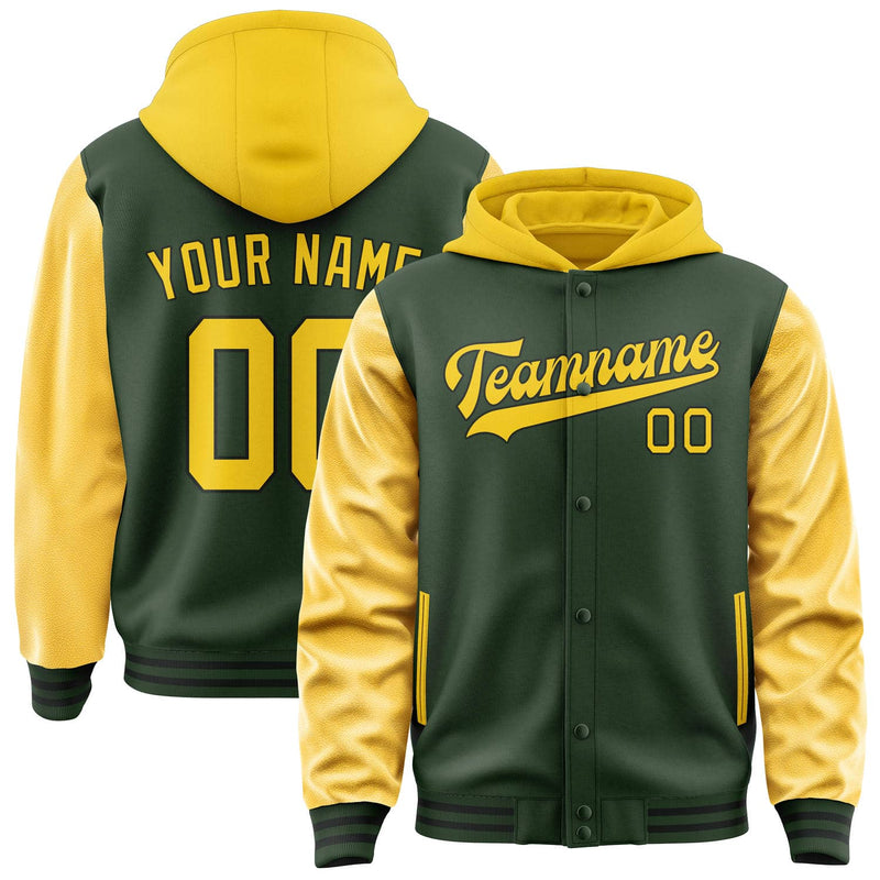 Maßgeschneidertes Tannengrün Gold Jacke JA060630061717303017