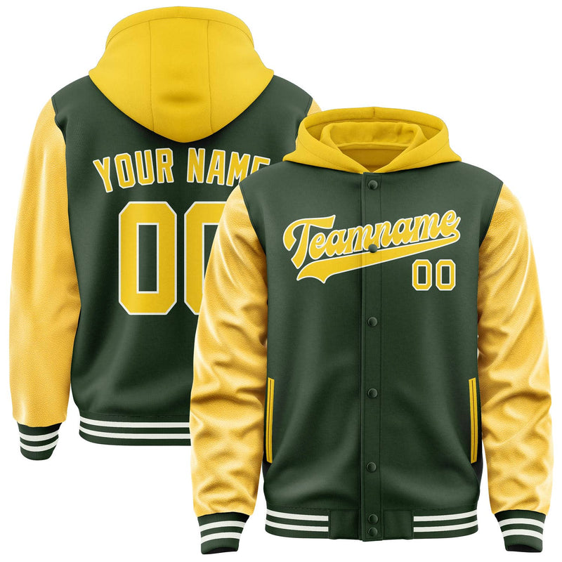Maßgeschneidertes Tannengrün Gold Jacke JA060630061818303018