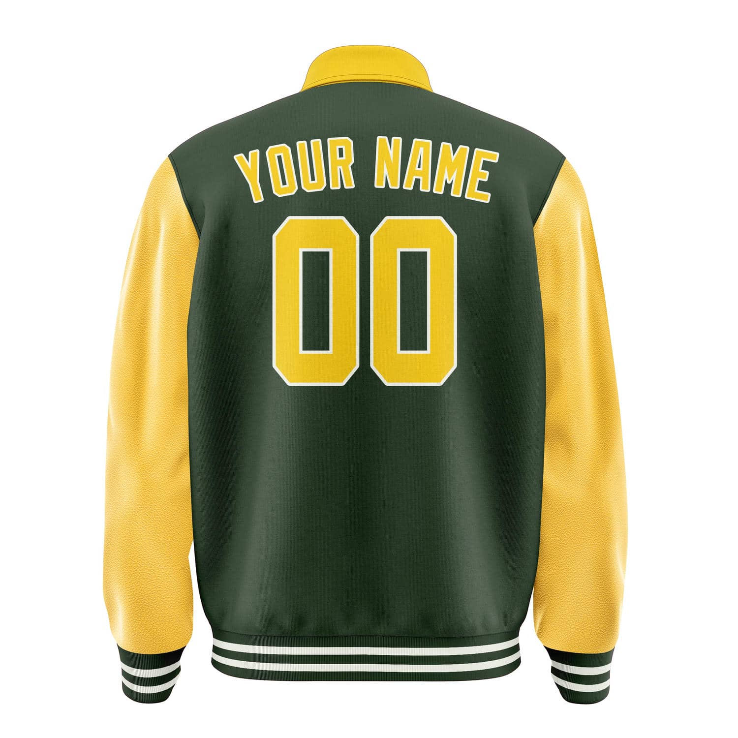 Maßgeschneidertes Tannengrün Gold Jacke