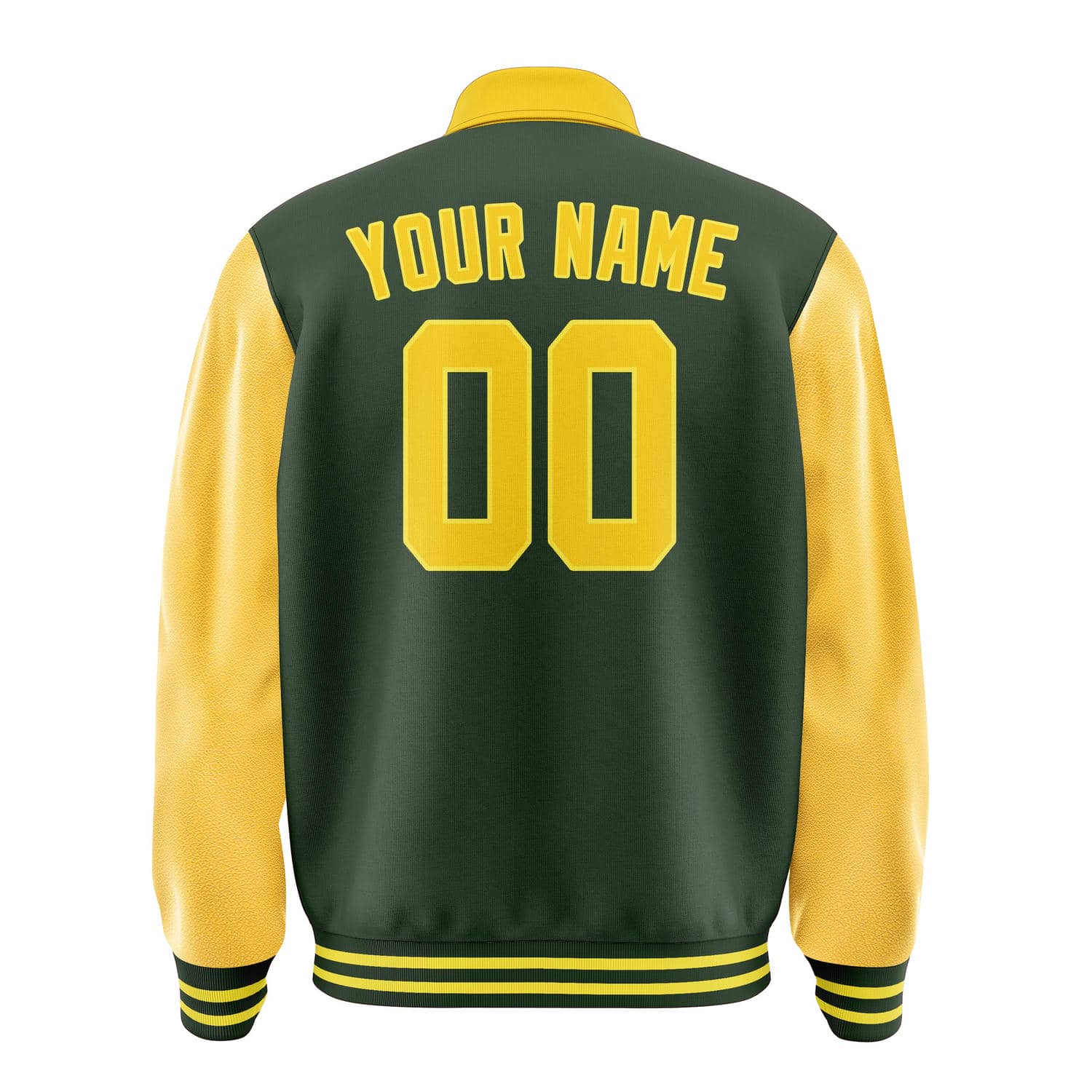 Maßgeschneidertes Tannengrün Gold Jacke