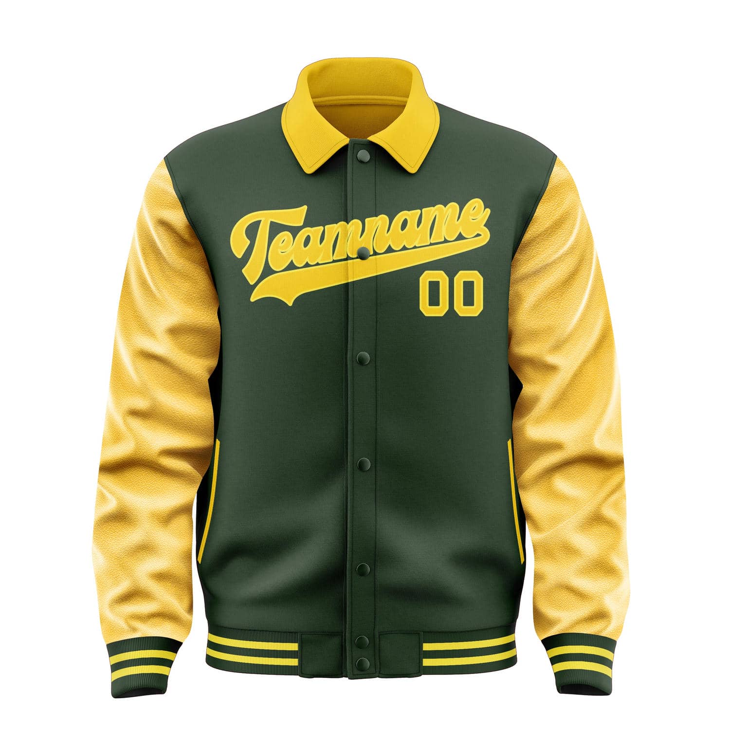 Maßgeschneidertes Tannengrün Gold Jacke