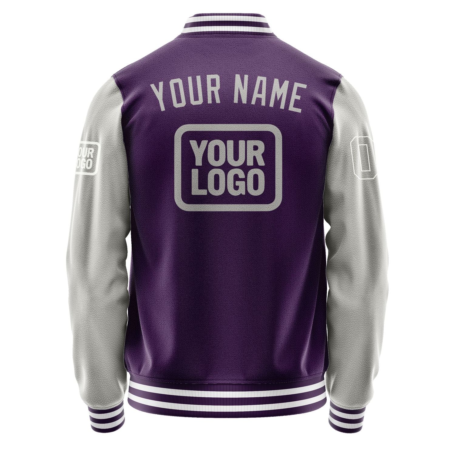 Maßgeschneidertes Lila Grau Jacke JA070704071818040418
