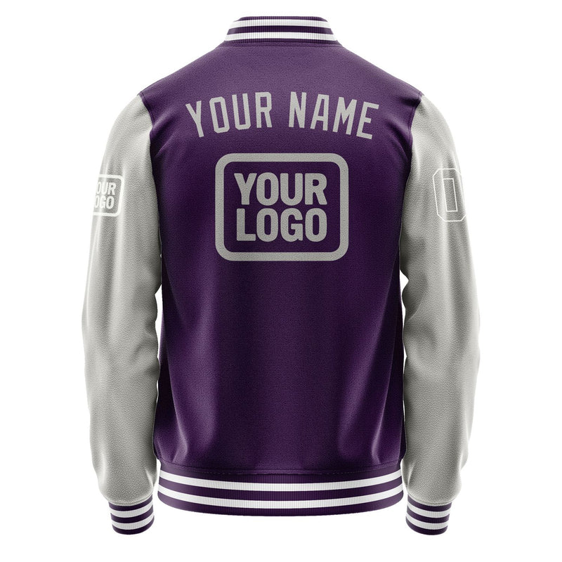 Maßgeschneidertes Lila Grau Jacke JA070704071818040418