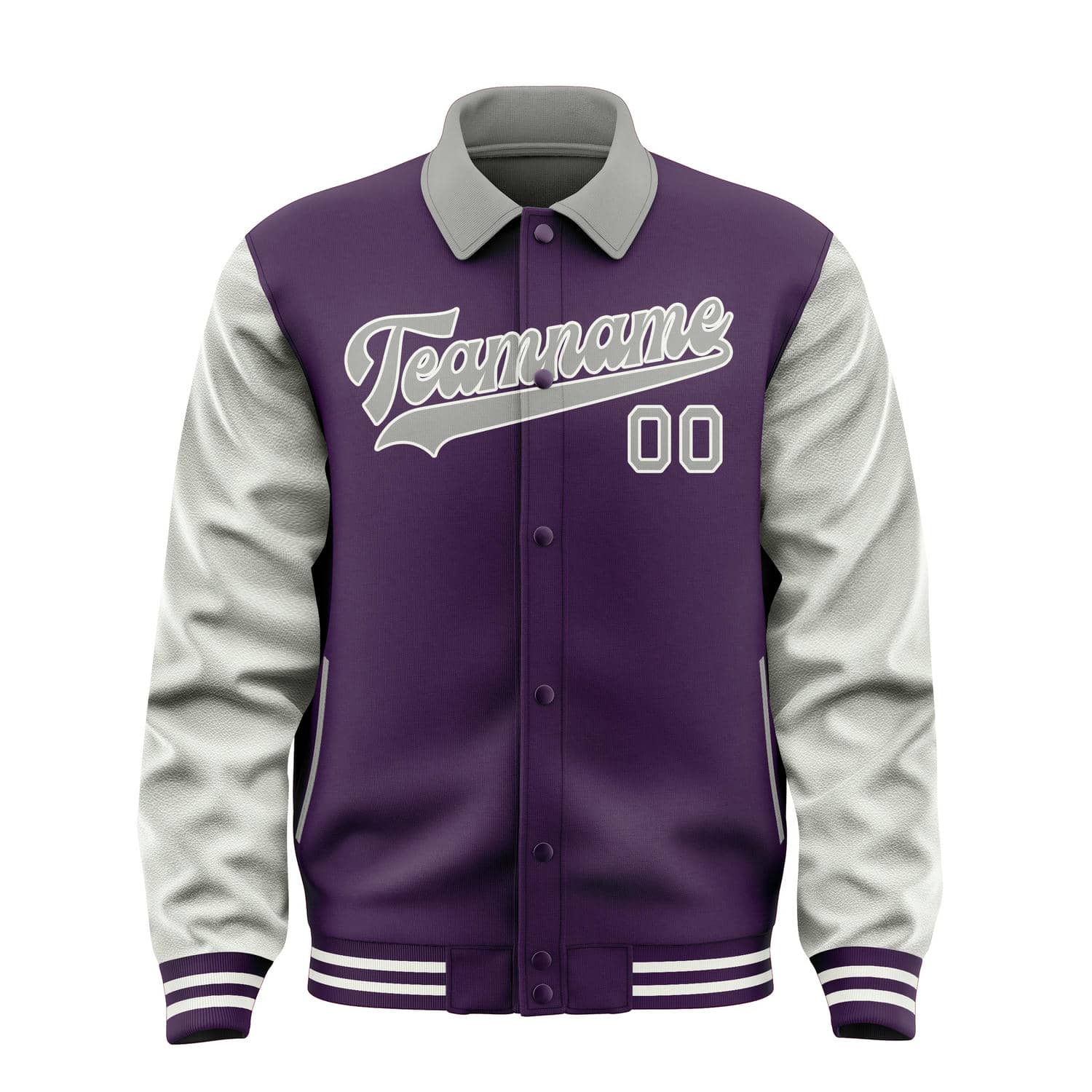 Maßgeschneidertes Lila Grau Jacke