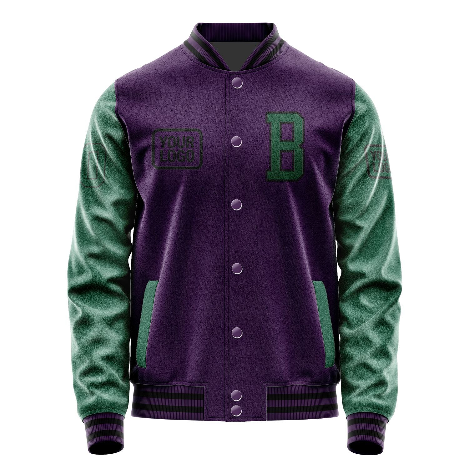 Maßgeschneidertes Lila Moosgrün Jacke JA070705071717050517