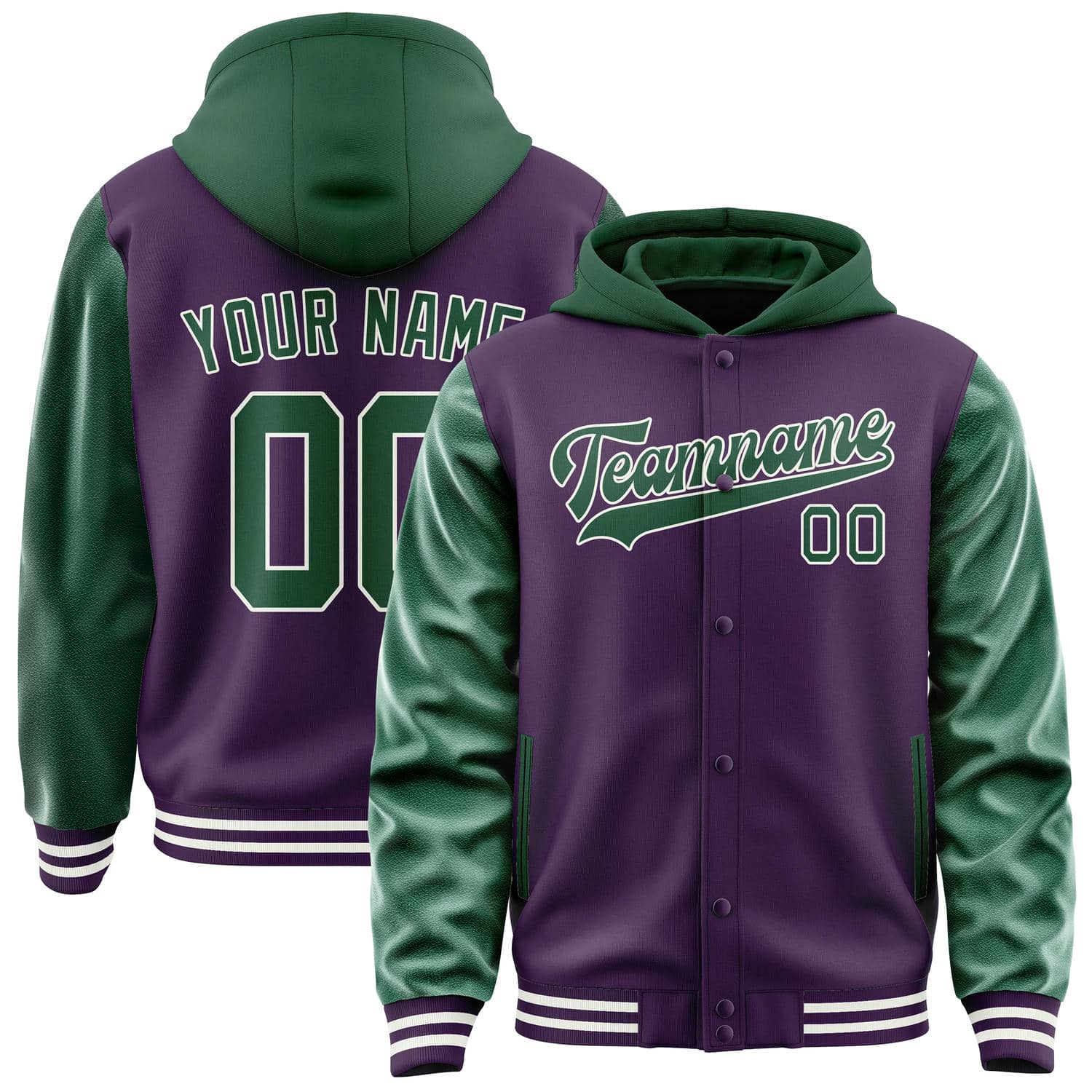 Maßgeschneidertes Lila Moosgrün Jacke JA070705071818050518