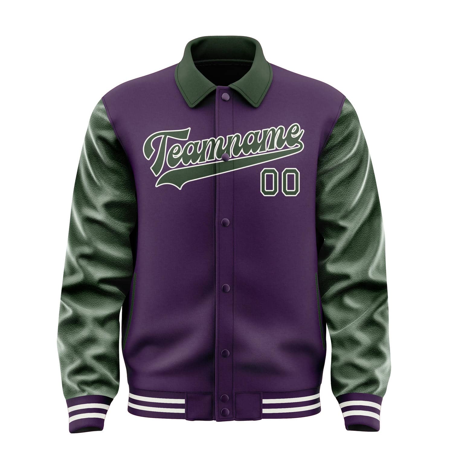 Maßgeschneidertes Lila Tannengrün Jacke