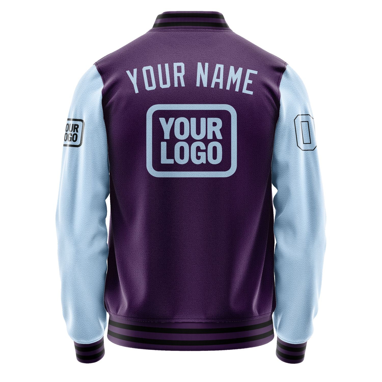 Maßgeschneidertes Lila Hellblau Jacke JA070708071717080817