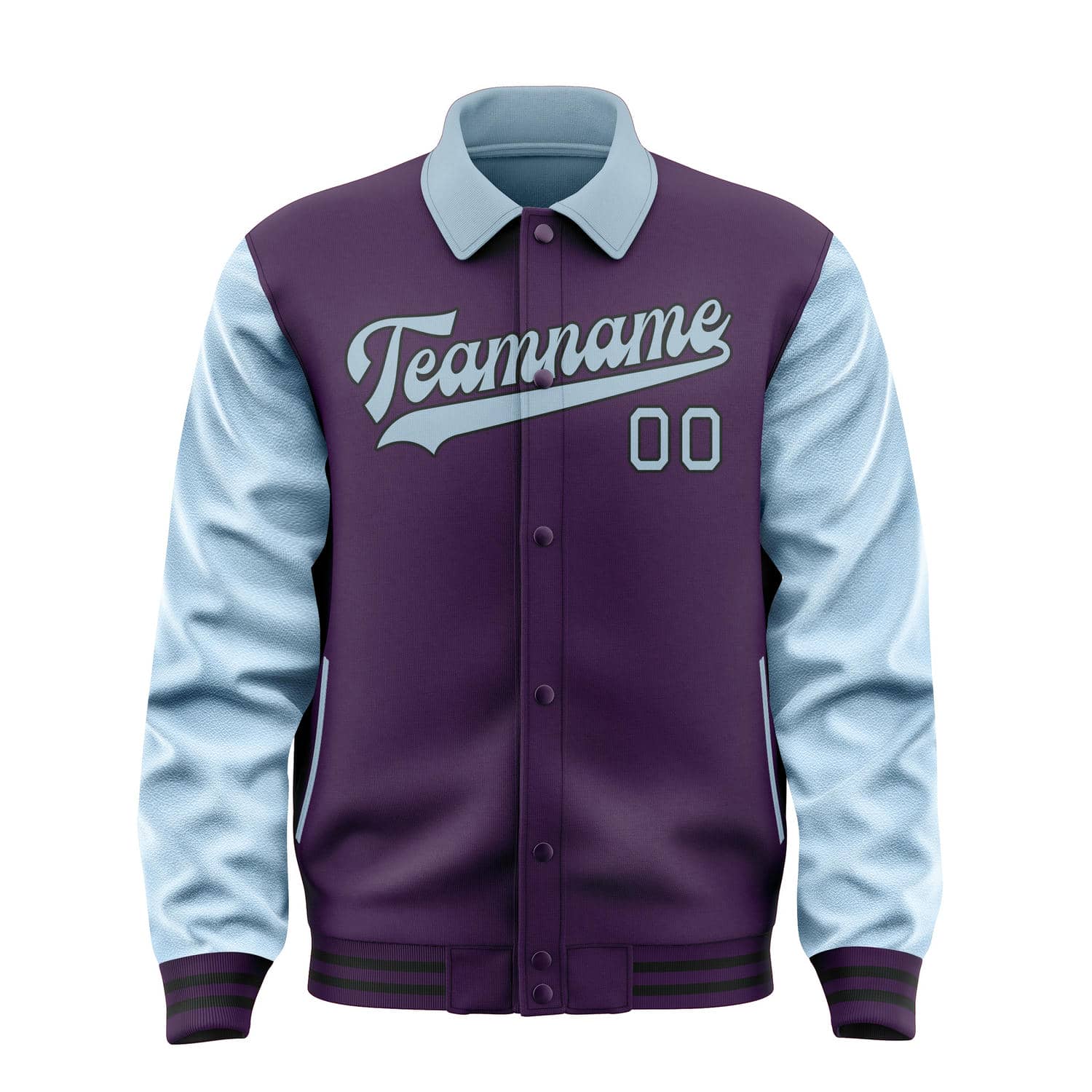 Maßgeschneidertes Lila Hellblau Jacke
