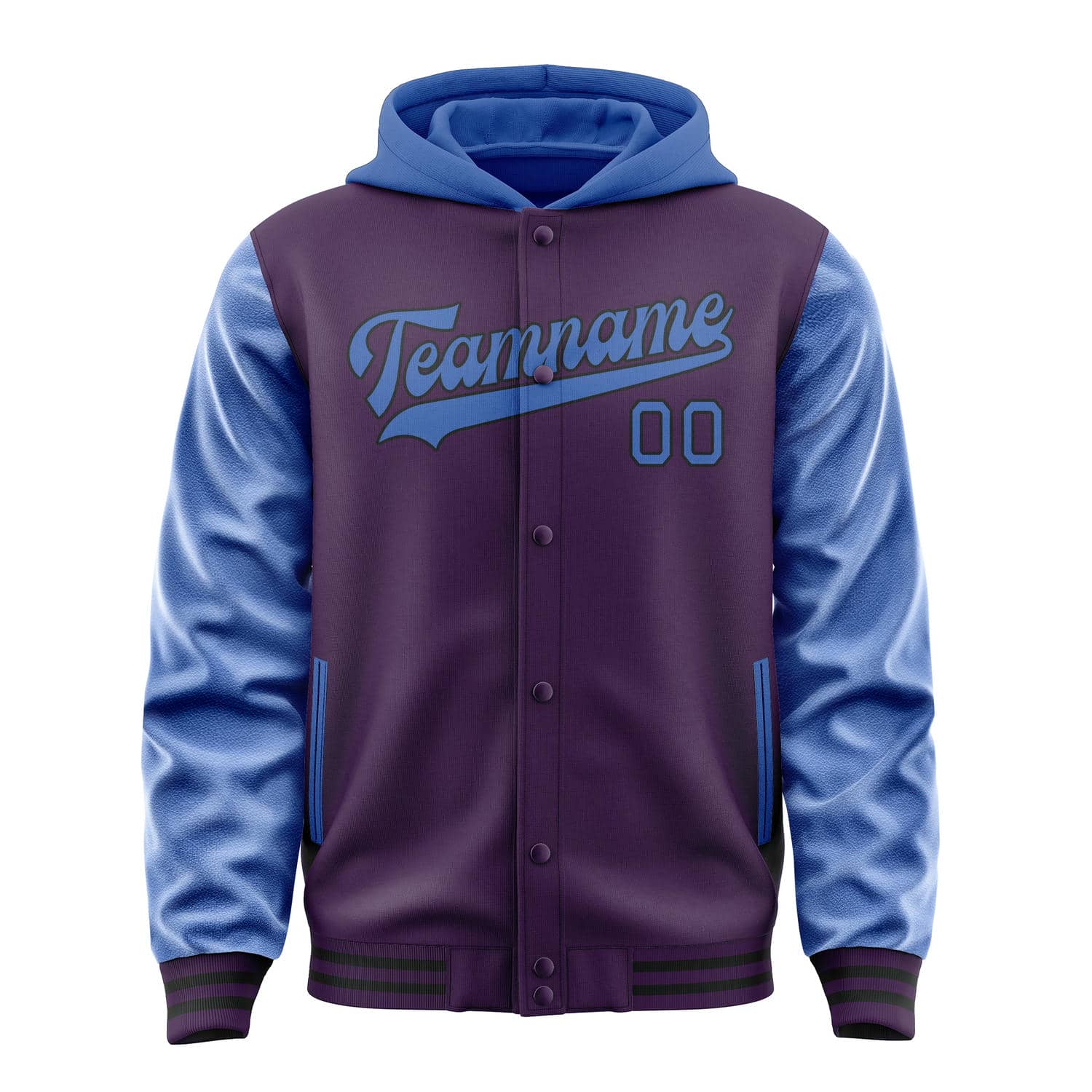Maßgeschneidertes Lila Himmelblau Jacke