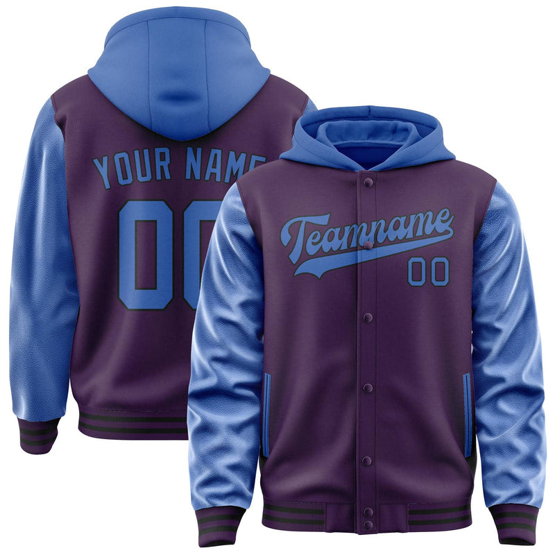 Maßgeschneidertes Lila Himmelblau Jacke JA070709071717090917