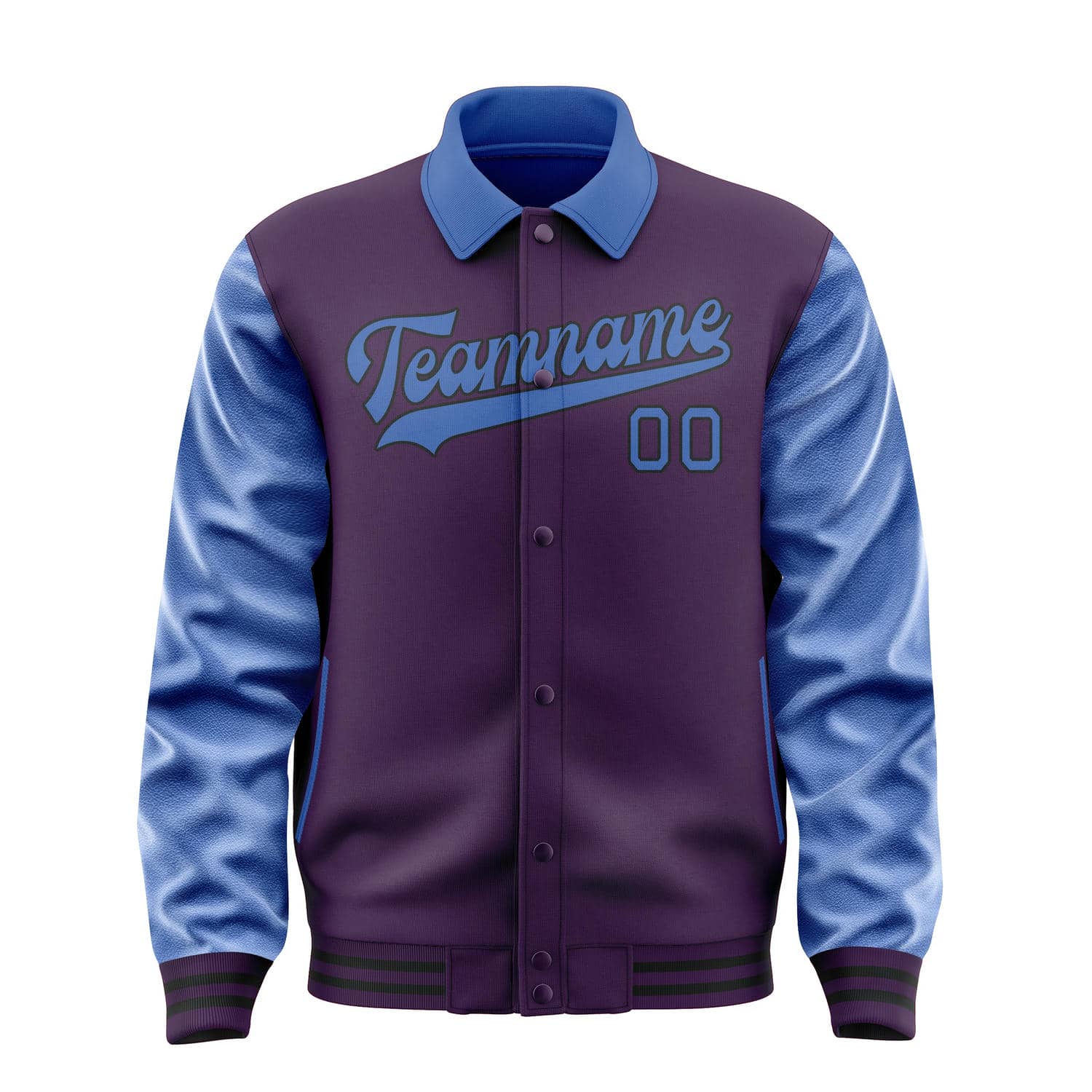 Maßgeschneidertes Lila Himmelblau Jacke