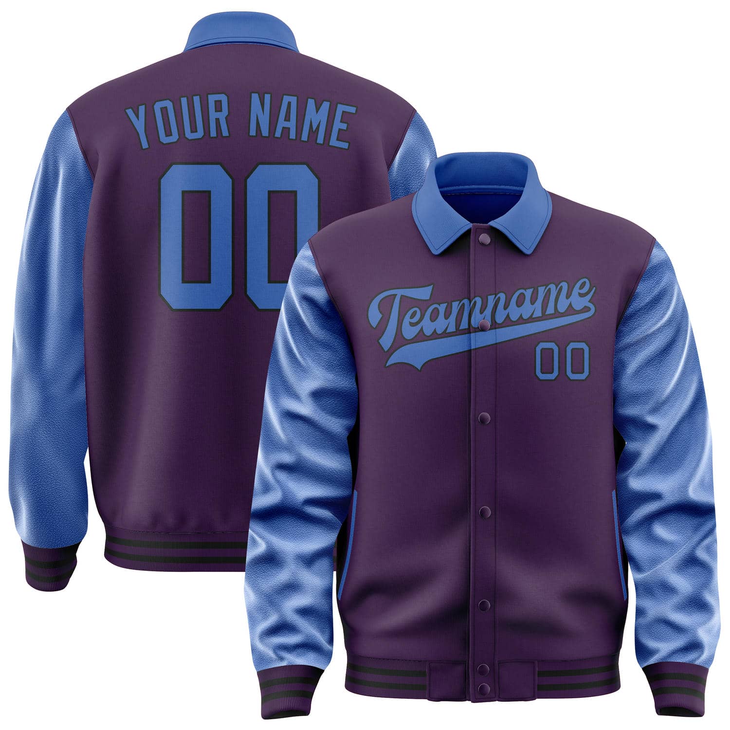Maßgeschneidertes Lila Himmelblau Jacke JA070709071717090917