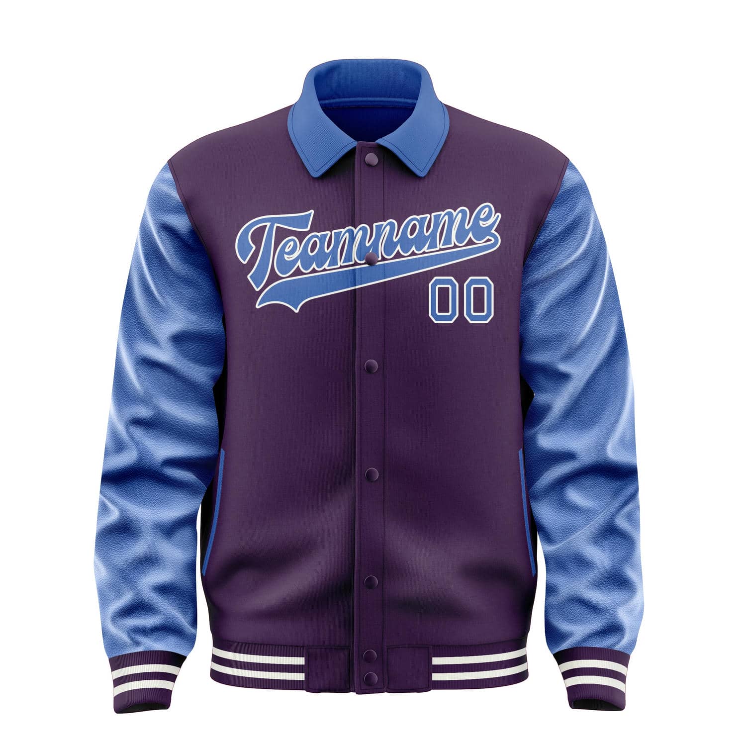 Maßgeschneidertes Lila Himmelblau Jacke