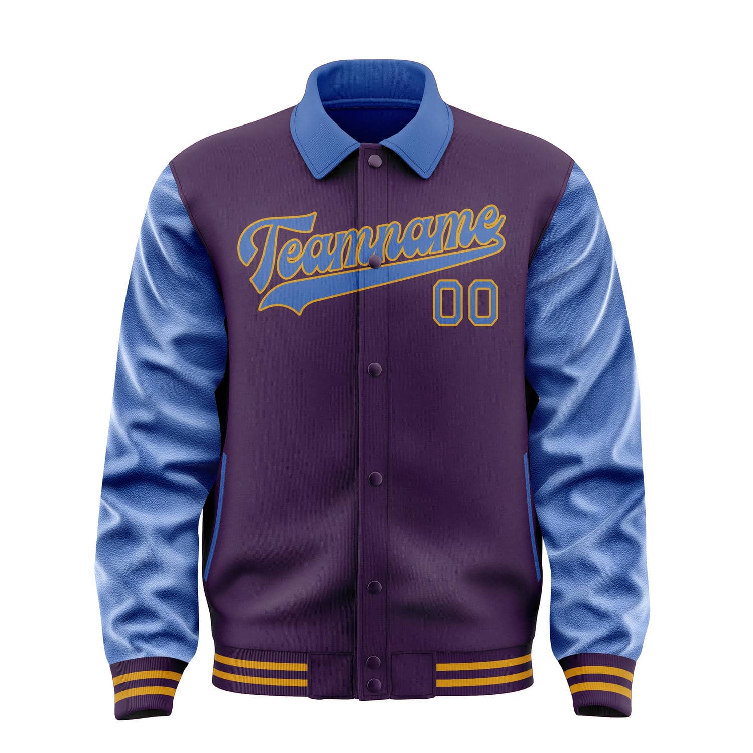 Maßgeschneidertes Lila Himmelblau Jacke
