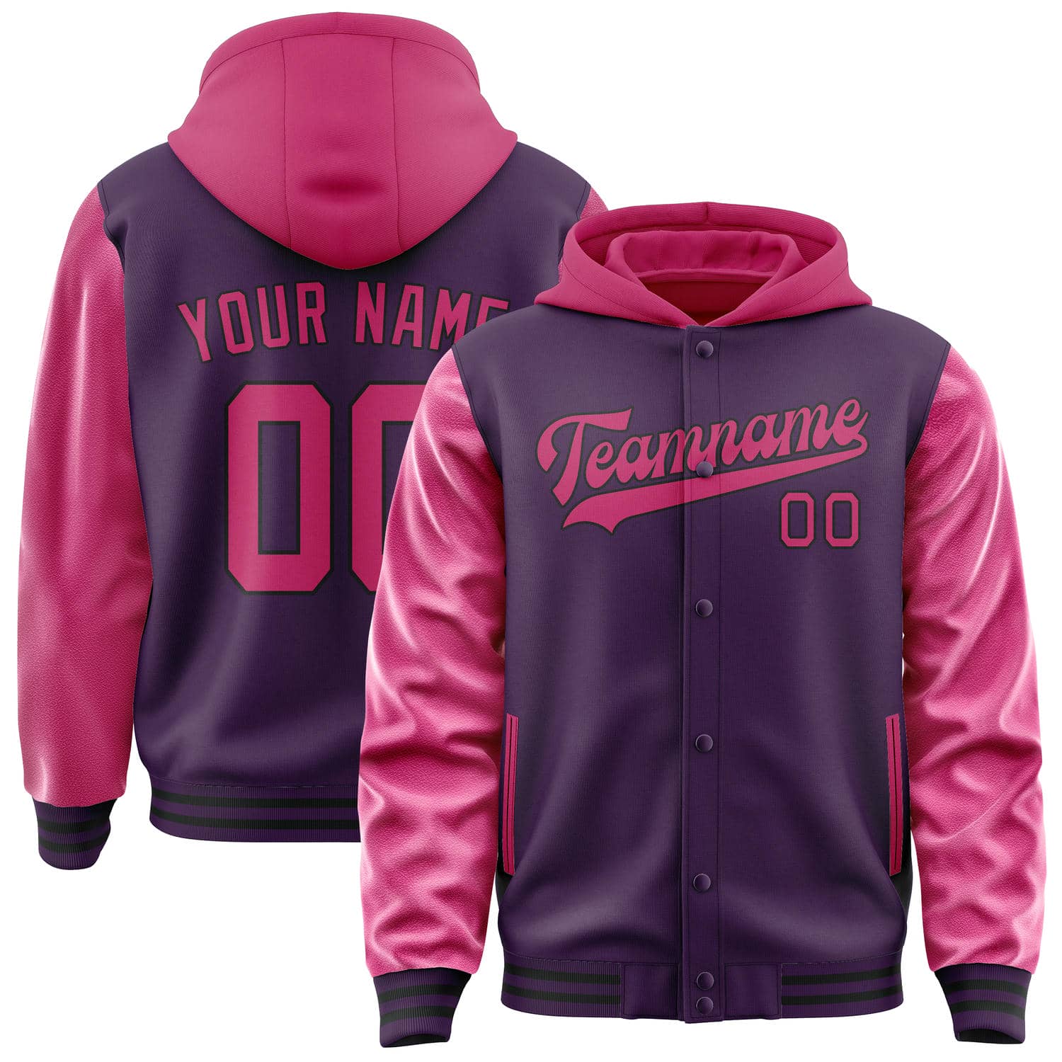 Maßgeschneidertes Lila Rosarot Jacke JA070713071717131317