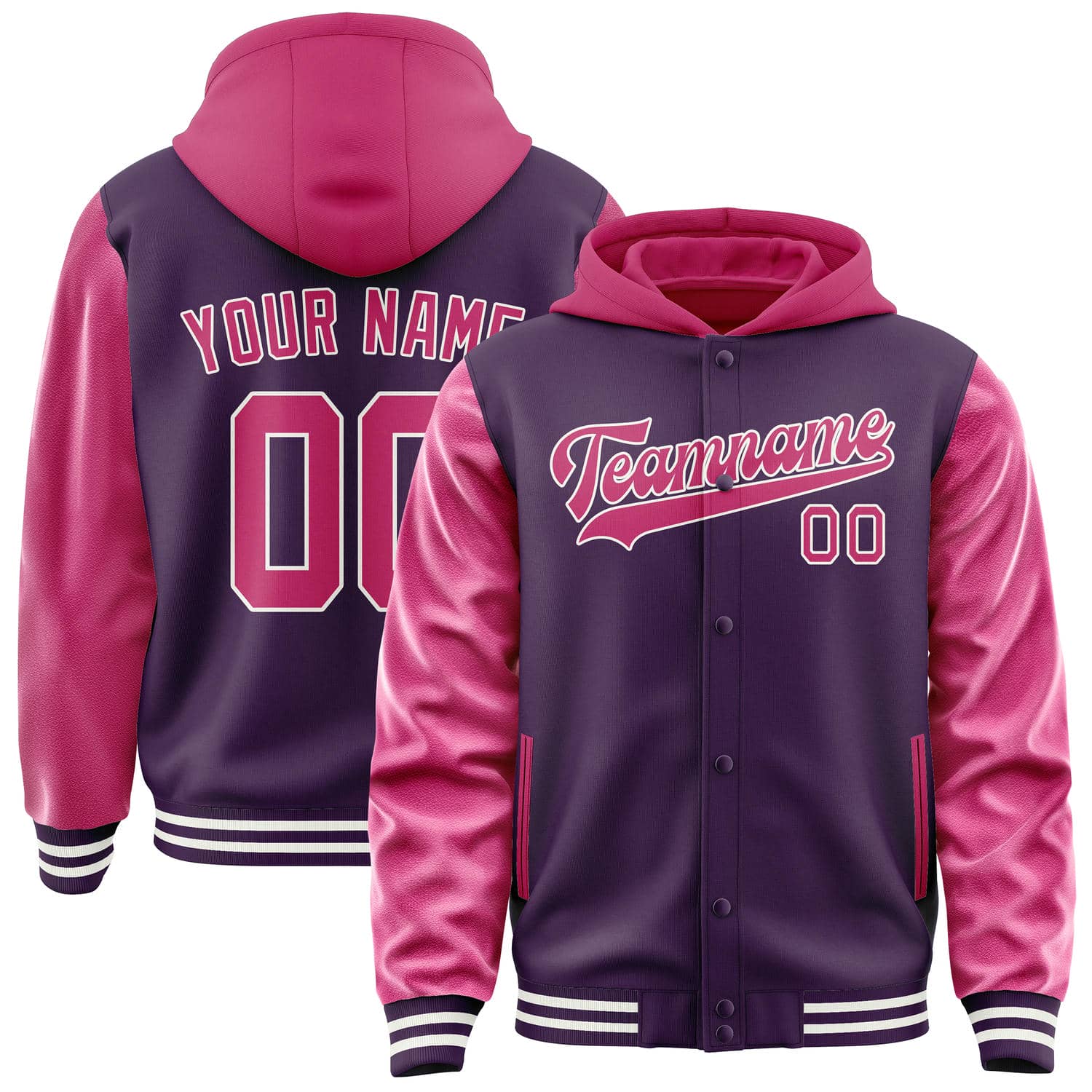 Maßgeschneidertes Lila Rosarot Jacke JA070713071818131318
