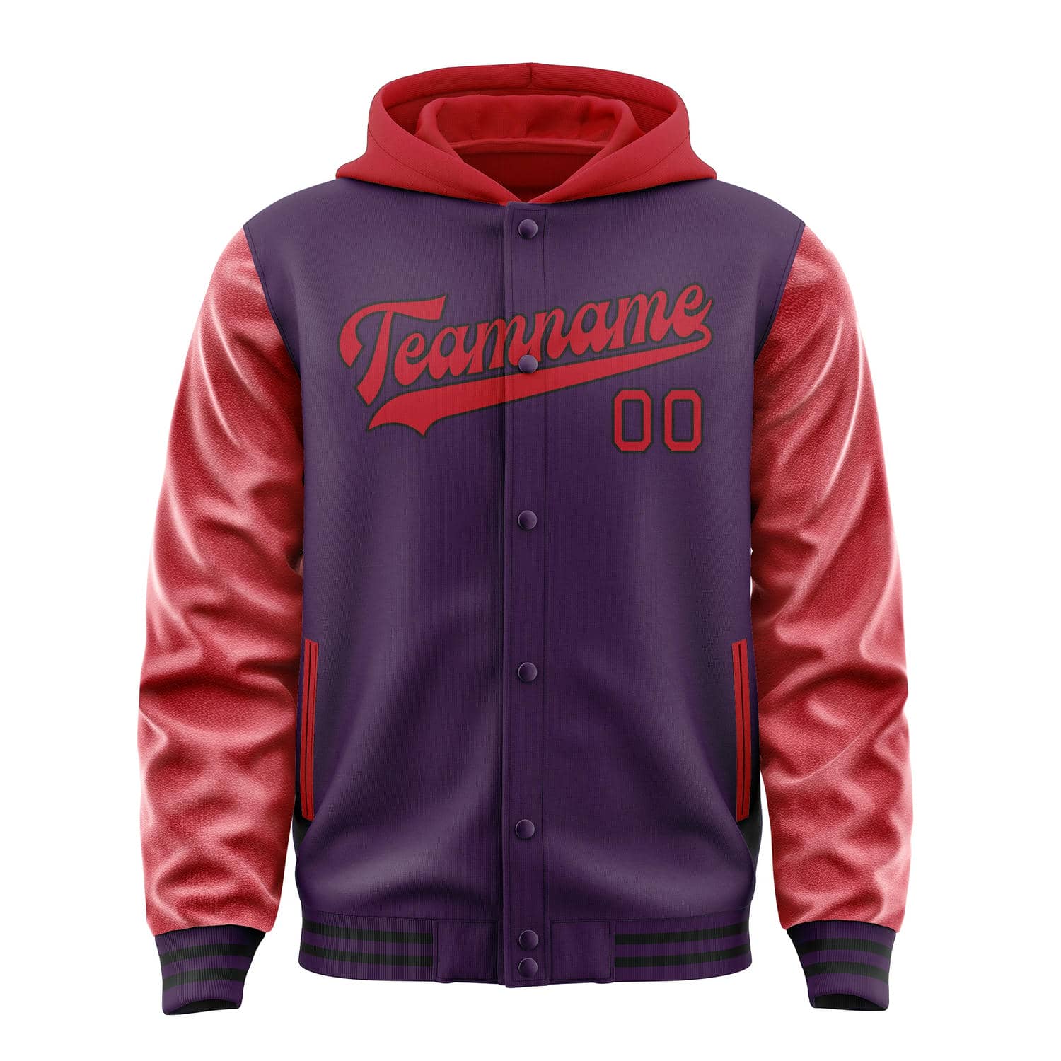 Maßgeschneidertes Lila Rot Jacke