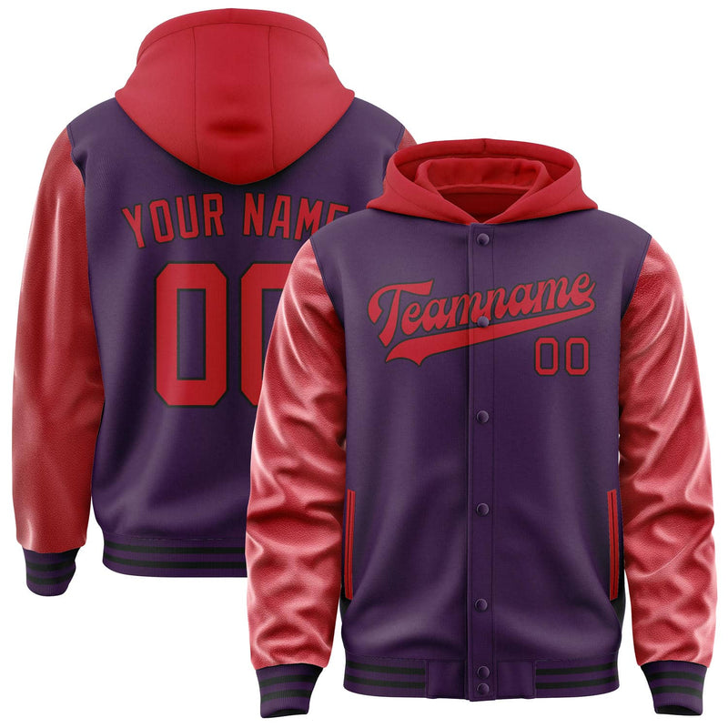 Maßgeschneidertes Lila Rot Jacke JA070714071717141417