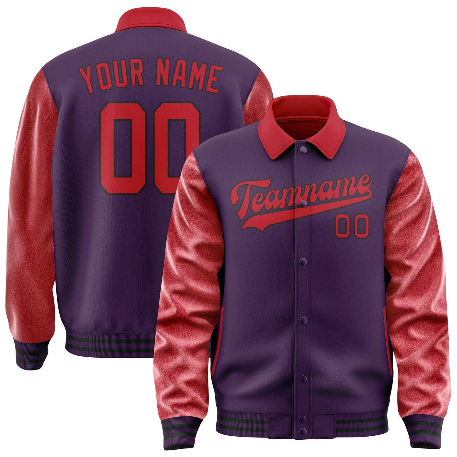 Maßgeschneidertes Lila Rot Jacke JA070714071717141417