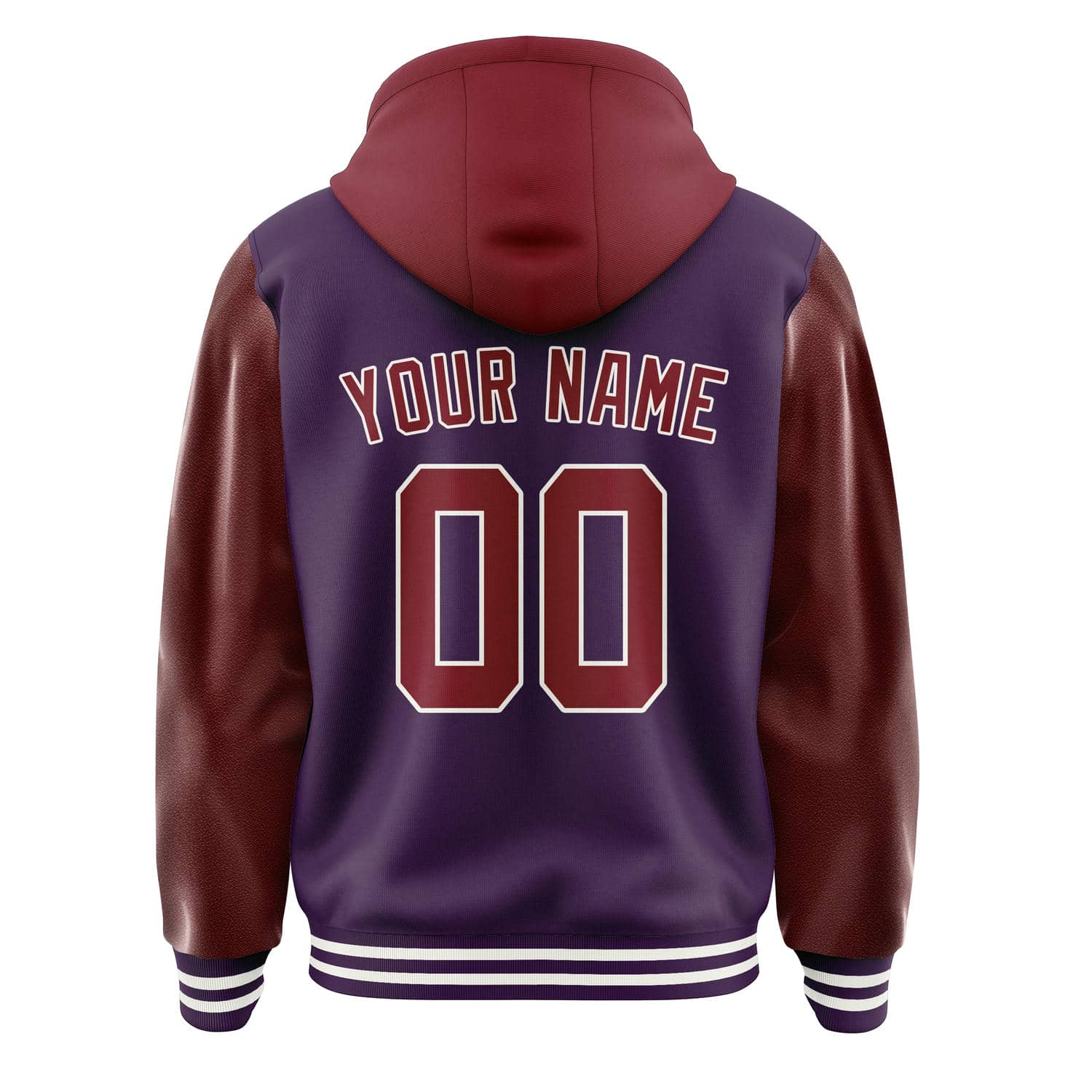 Maßgeschneidertes Lila Karmesinrot Jacke